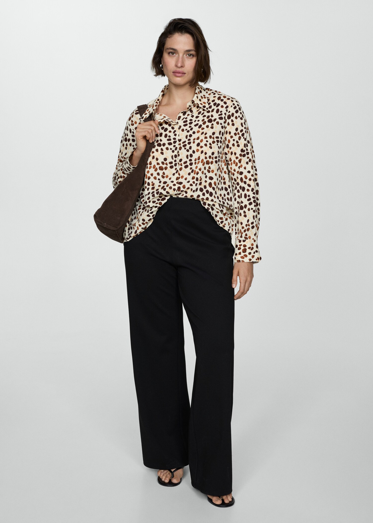 Printed flowy shirt - Details of the article 3