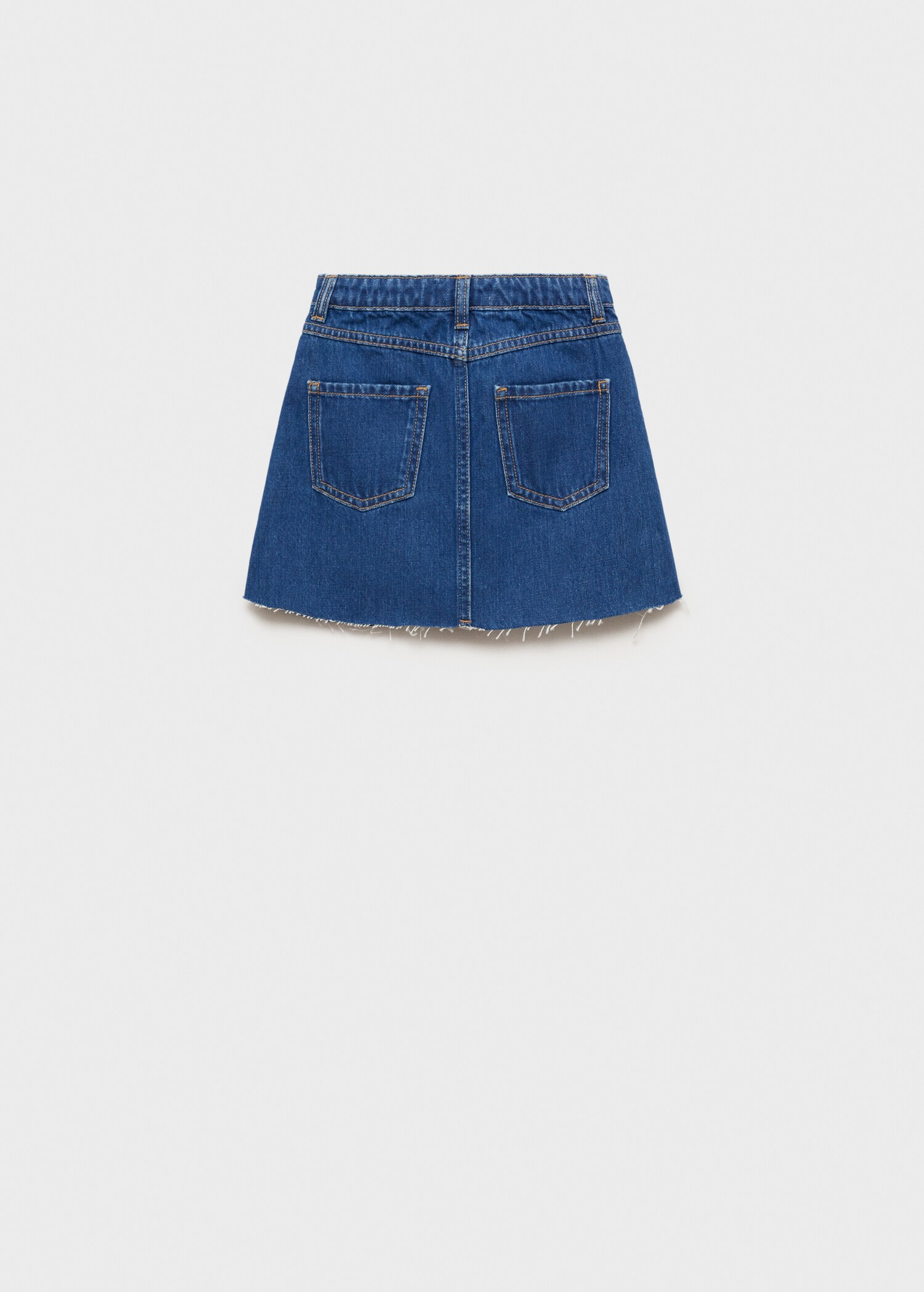 Jeans-Faltenrock - Rückseite des Artikels