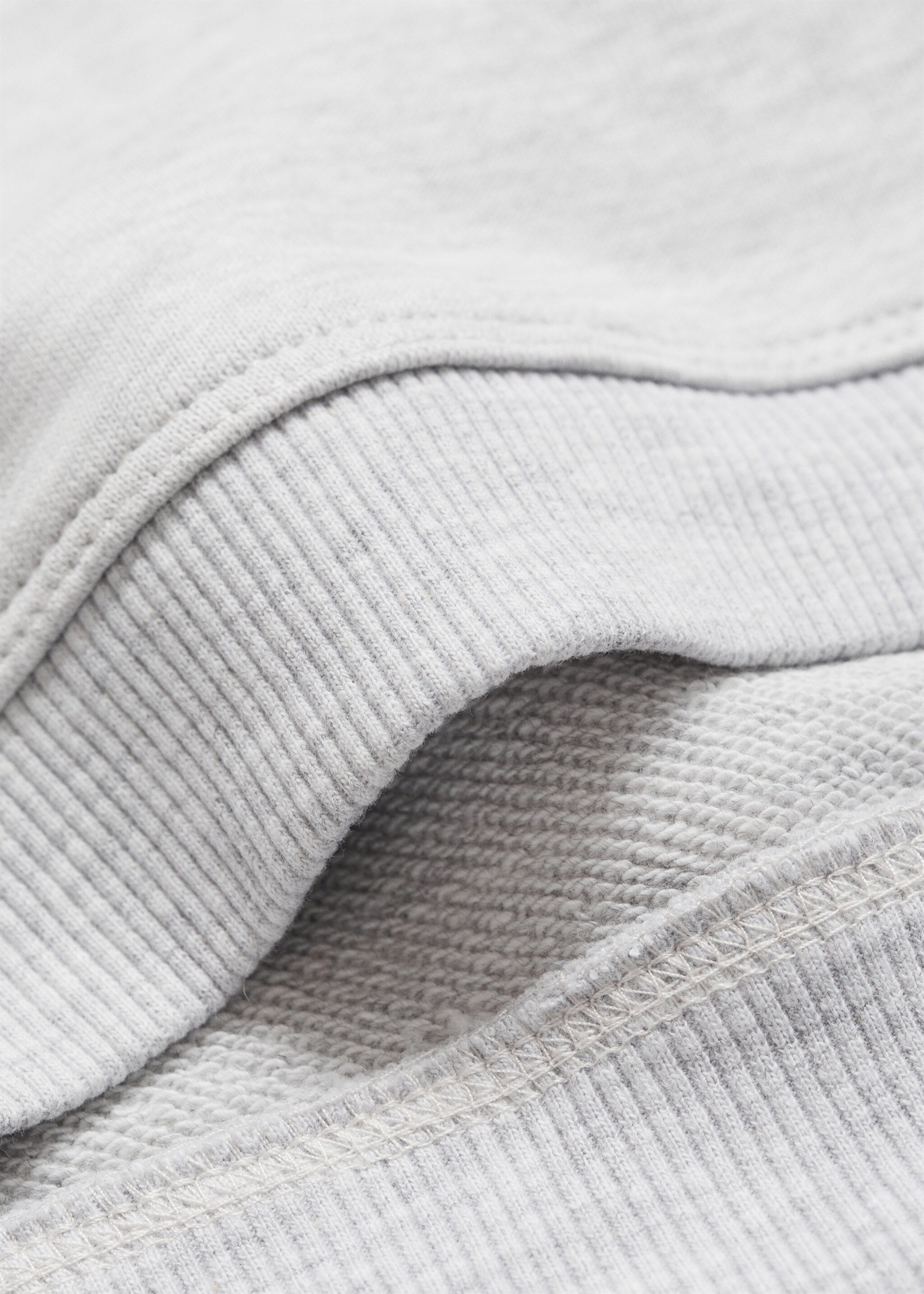 Sweat-shirt imprimé message - Détail de l'article 0, Gris chiné moyen. Ref: 77093277-00.