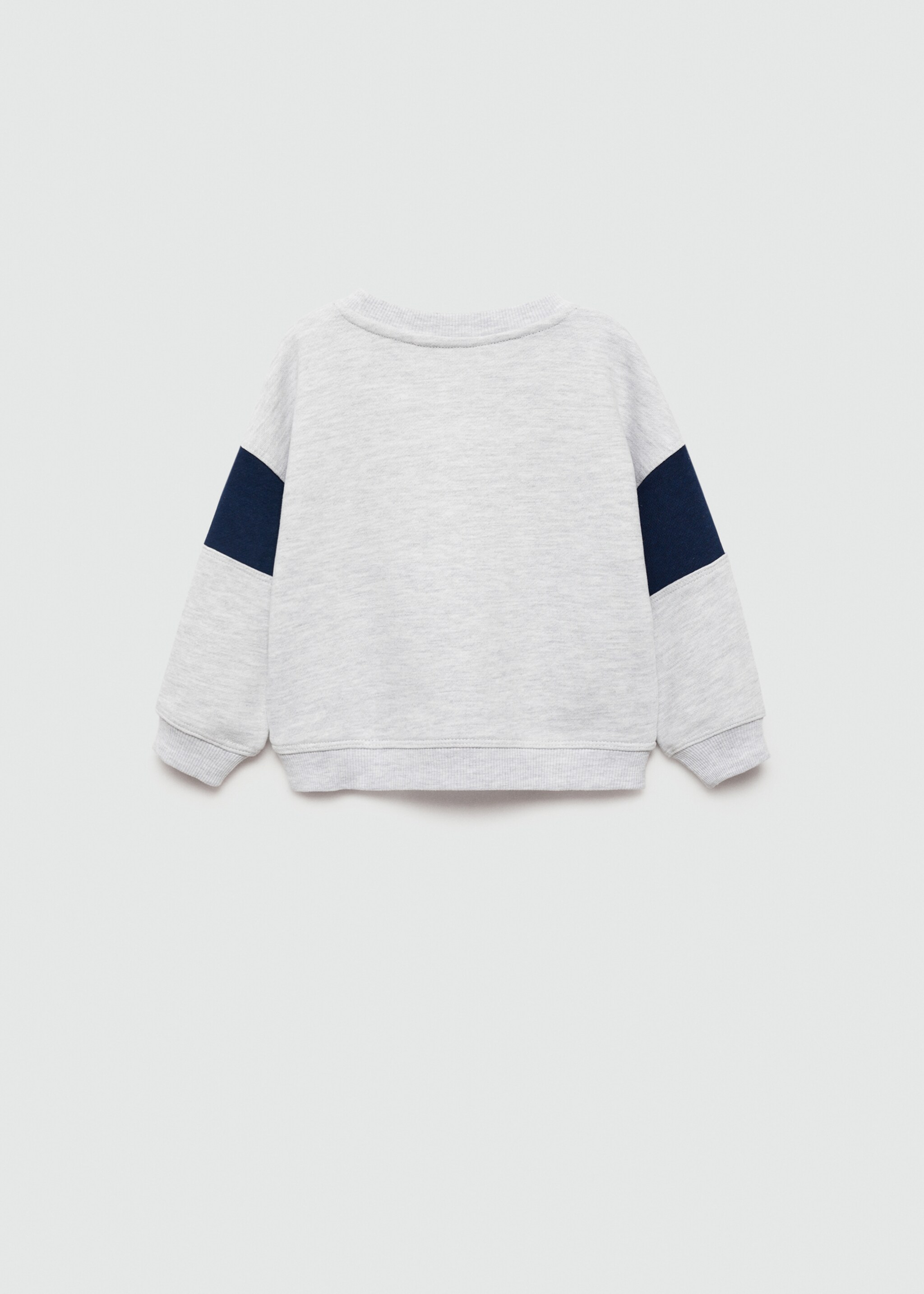 Sweat-shirt imprimé message - Verso de l’article, Gris chiné moyen. Ref: 77093277-00.