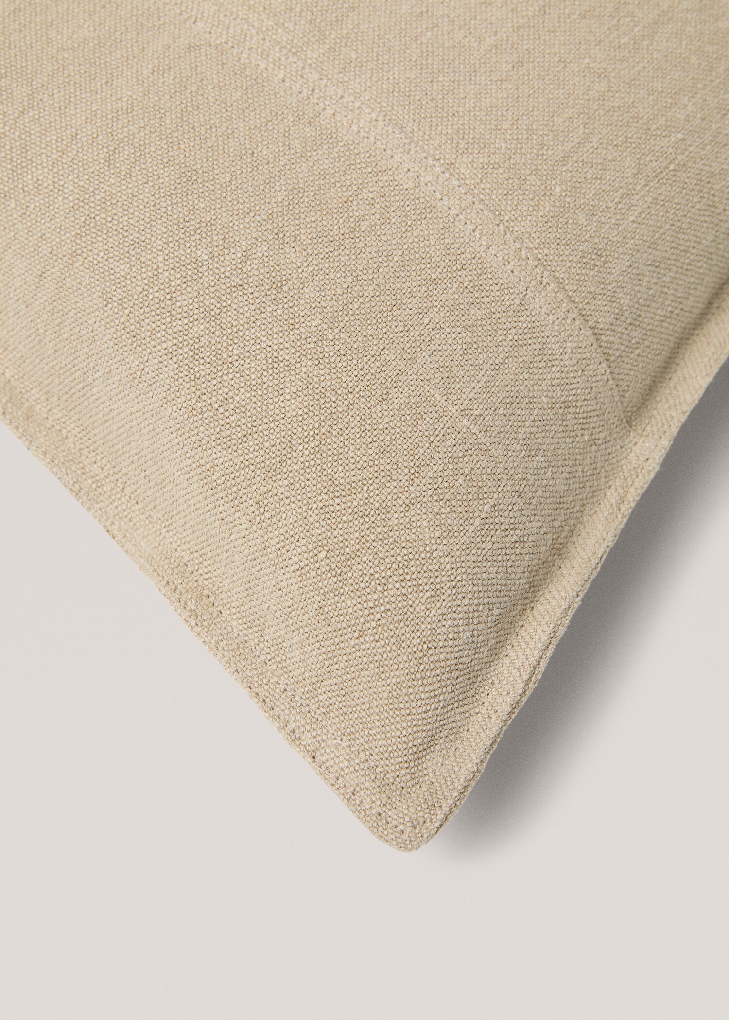 Linen stitched cushion cover 60x60cm - Details of the article 3