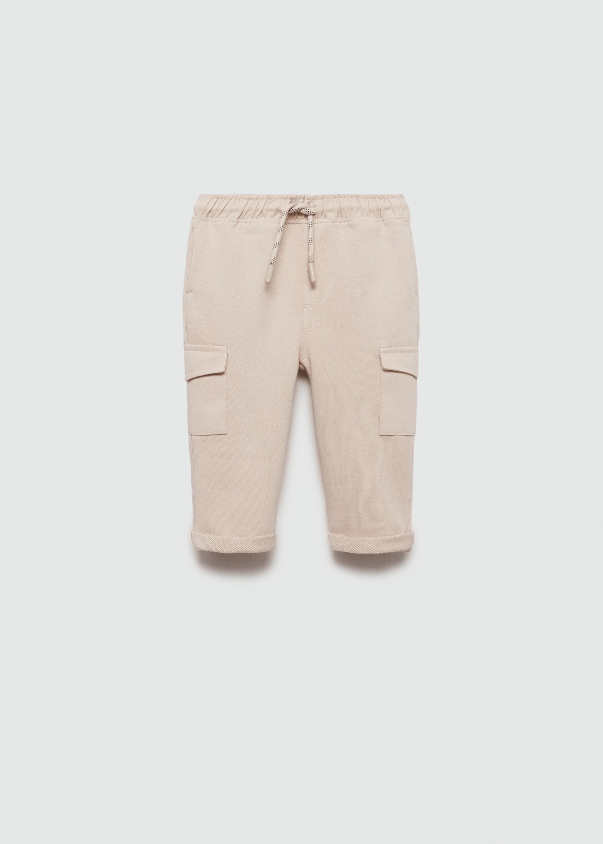 Cotton jogger cargo trousers - Article without model, Sand. Ref: 77093285-00.