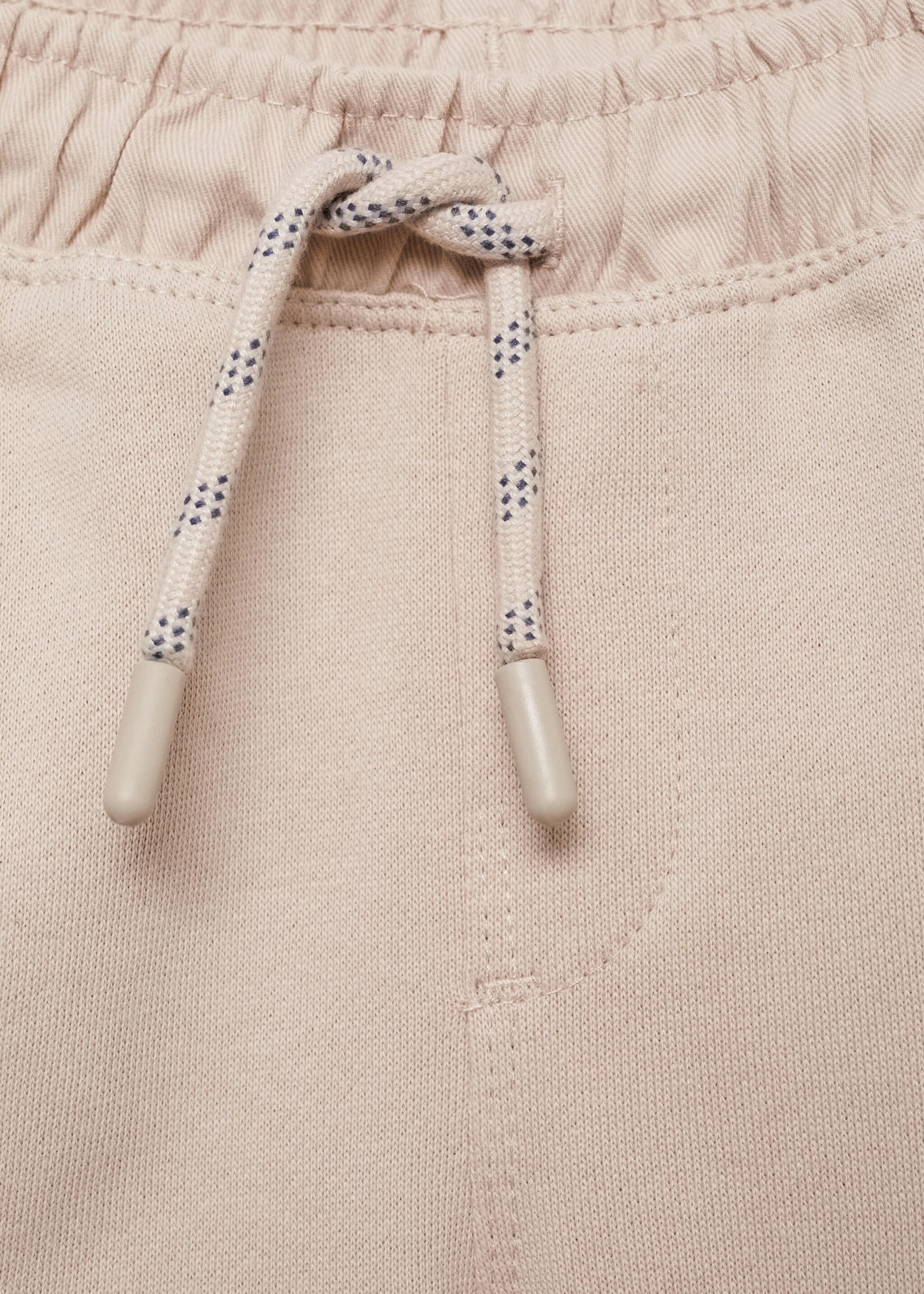 Cotton jogger cargo trousers - Details of the article 8, Sand. Ref: 77093285-00.