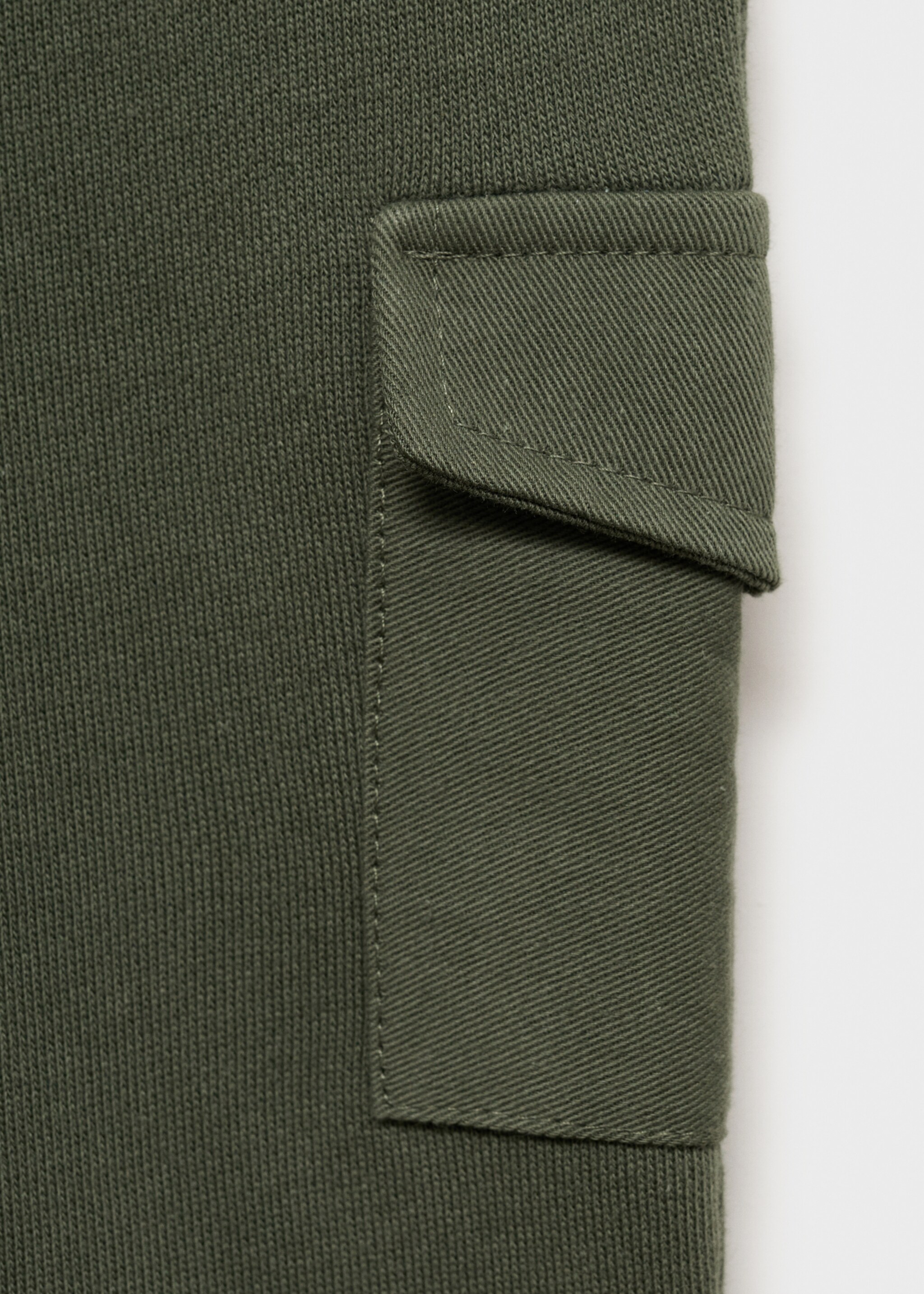 Cotton jogger cargo trousers - Details of the article 0, Khaki. Ref: 77093285-00.