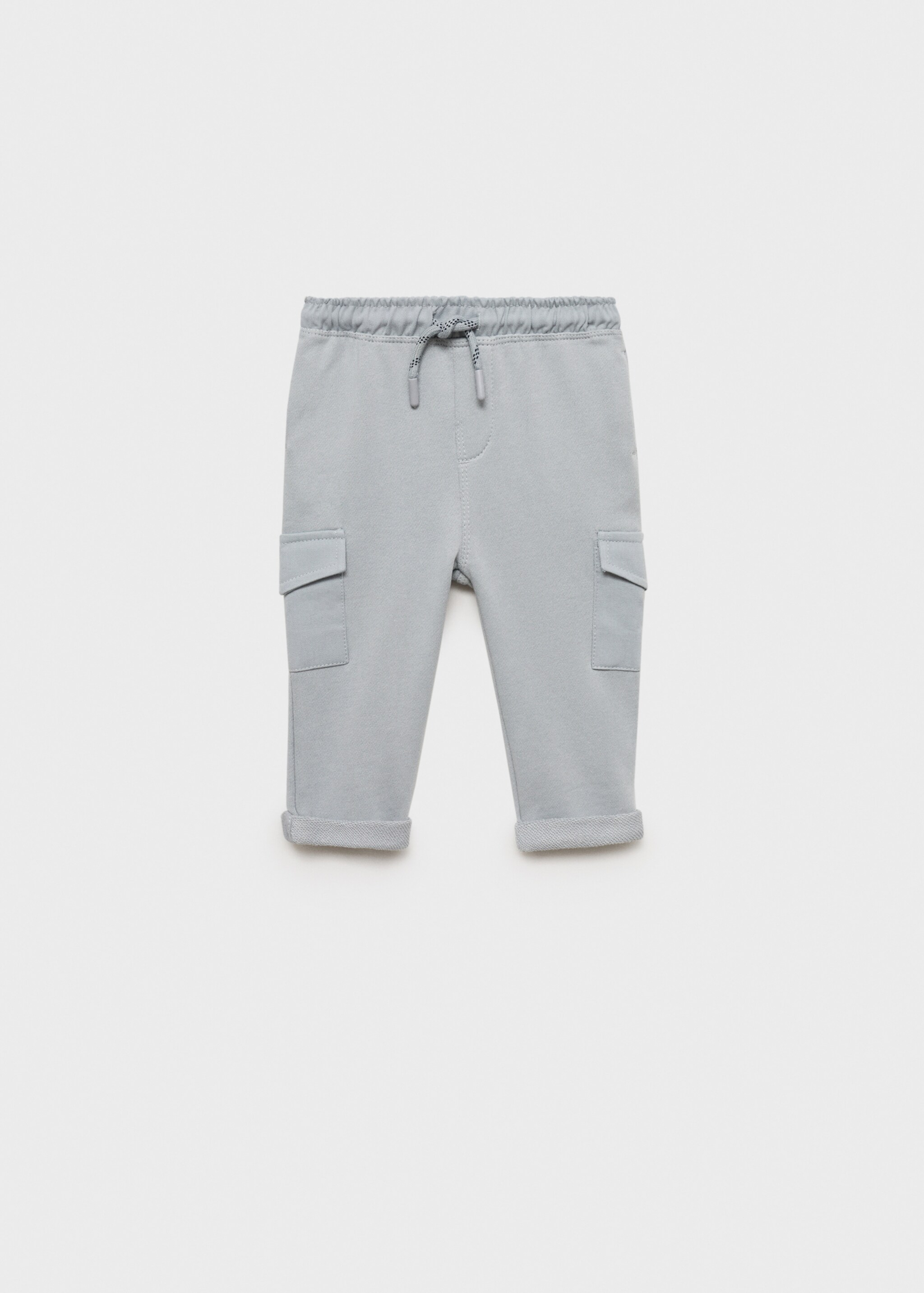 Bavlněné kalhoty jogger cargo - Zboží bez modelu, Šedá. Ref: 77093285-00.