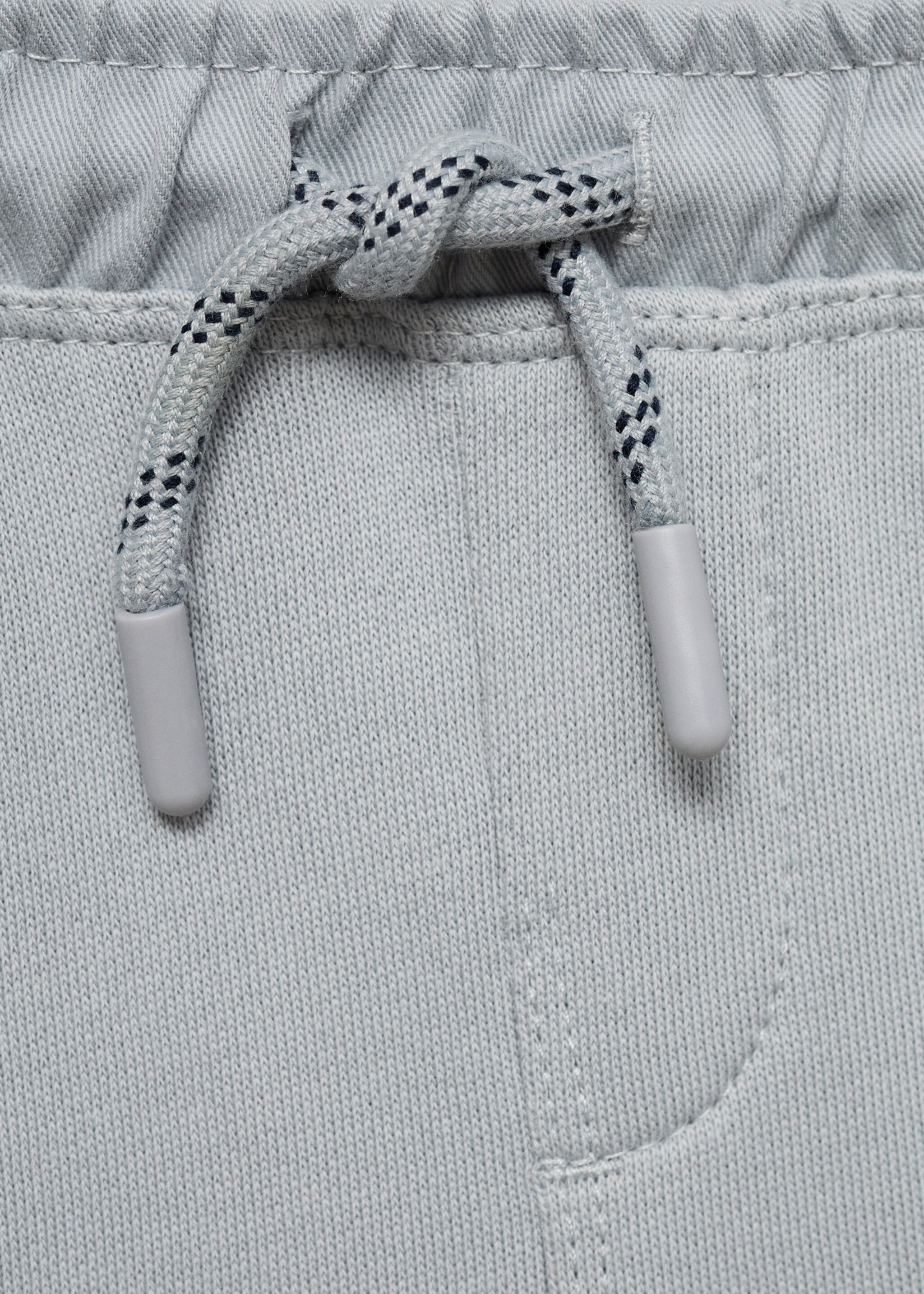 Bavlněné kalhoty jogger cargo - Detail zboží 8, Šedá. Ref: 77093285-00.