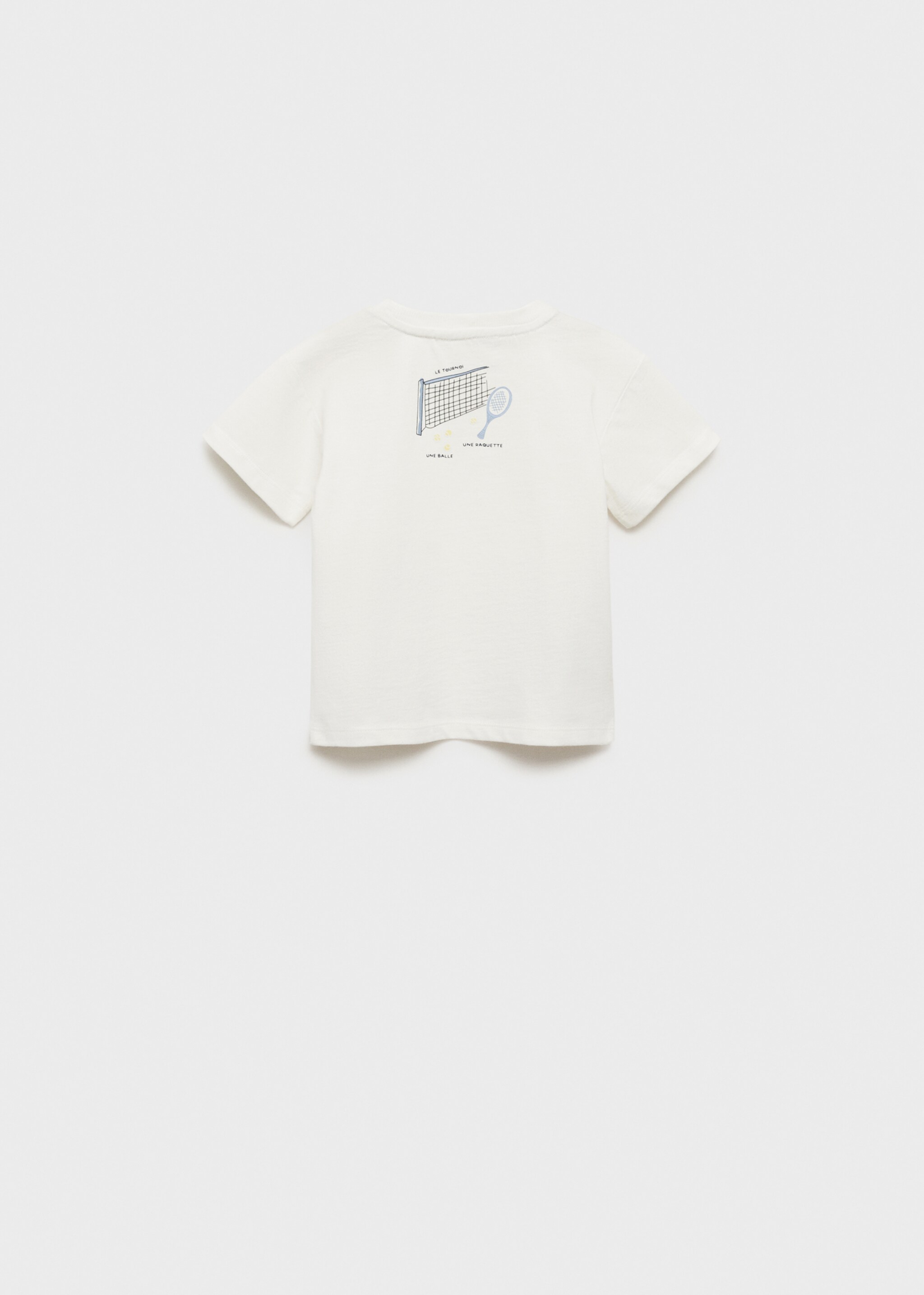 Printed cotton-blend t-shirt - Reverse of the article