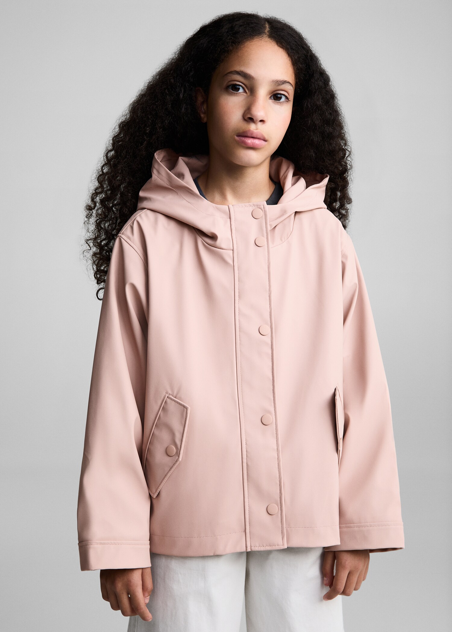 Hooded waterproof quilted parka - Medium plane