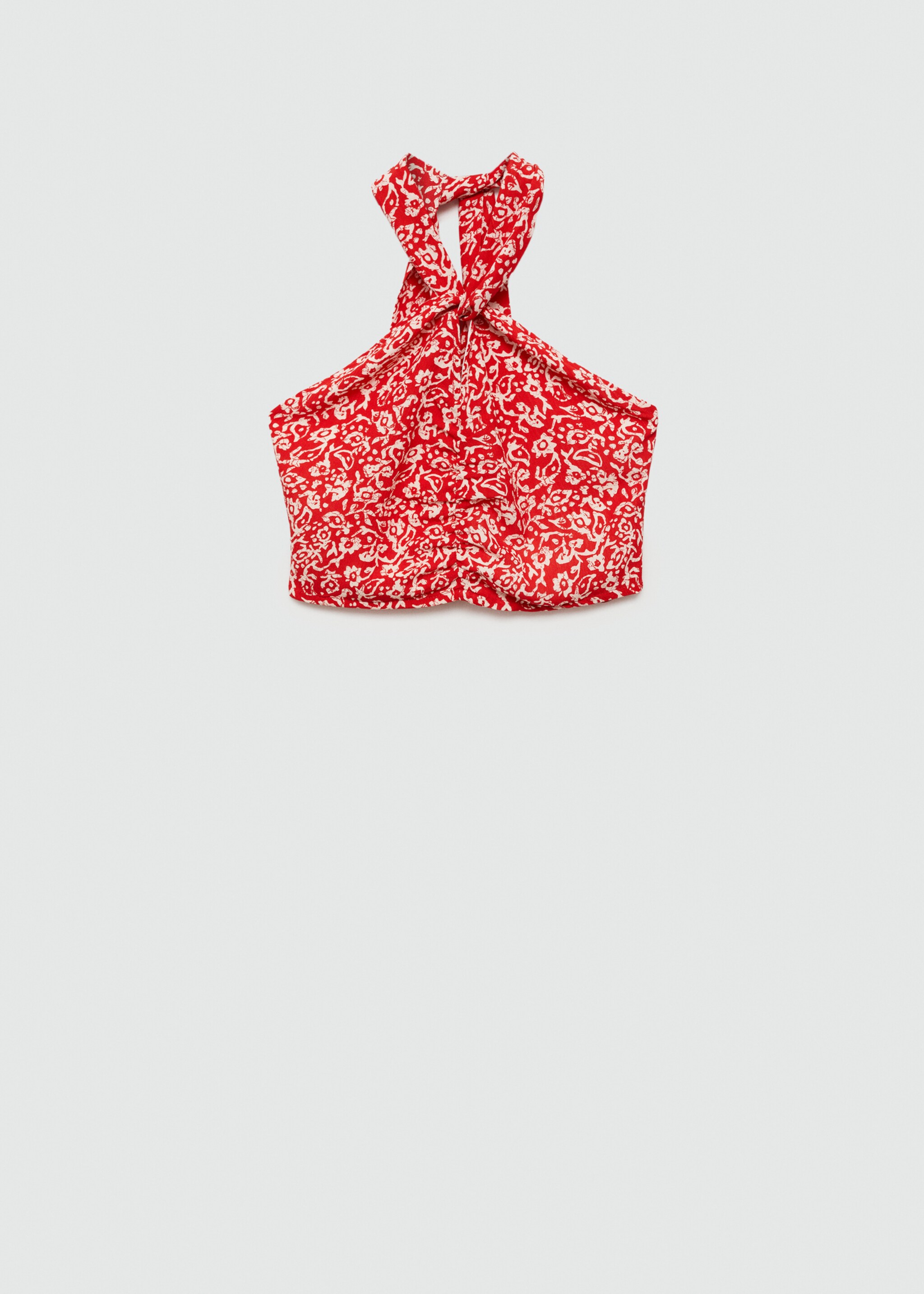 Printed top with knot - Article without model