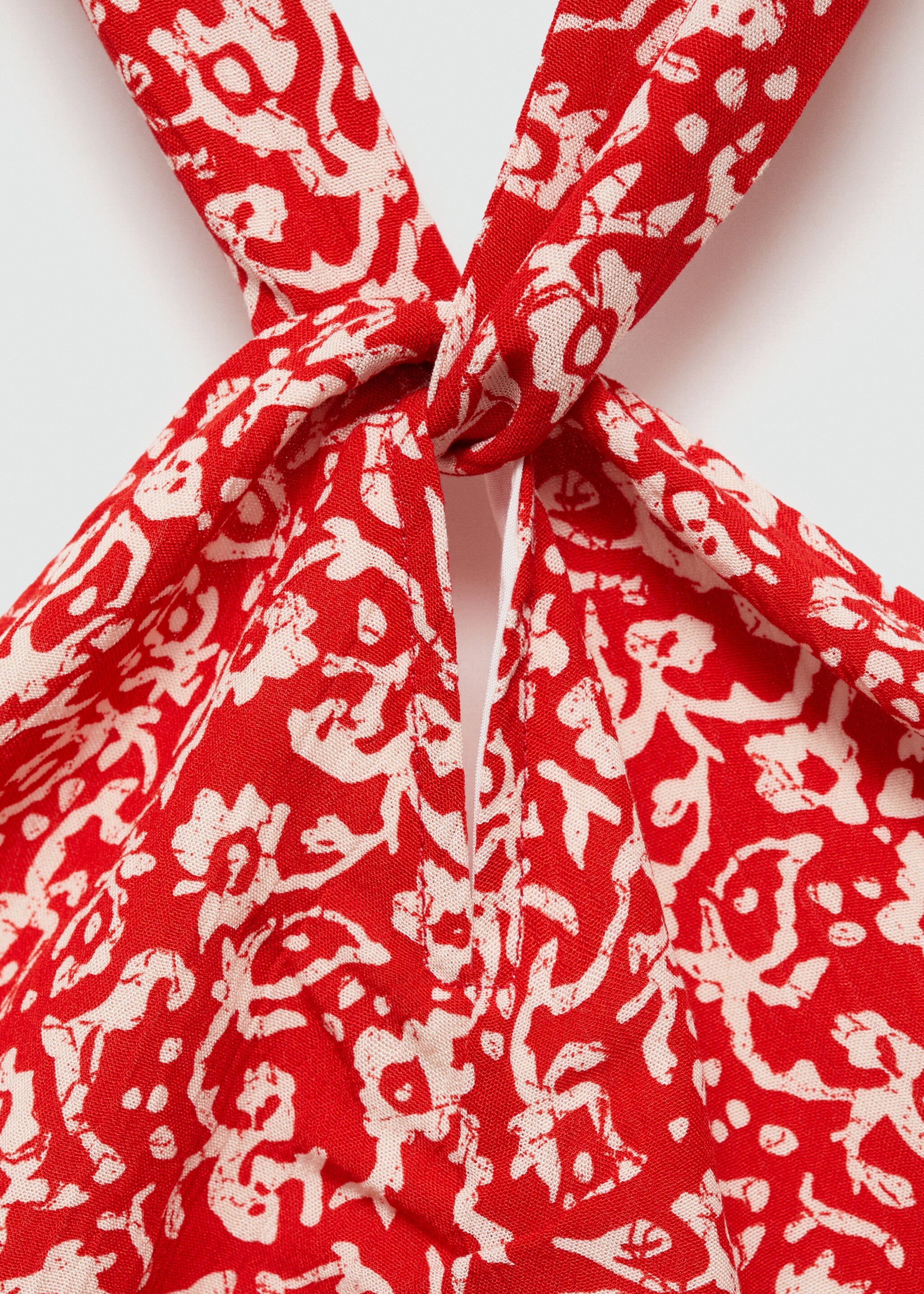 Printed top with knot - Details of the article 8