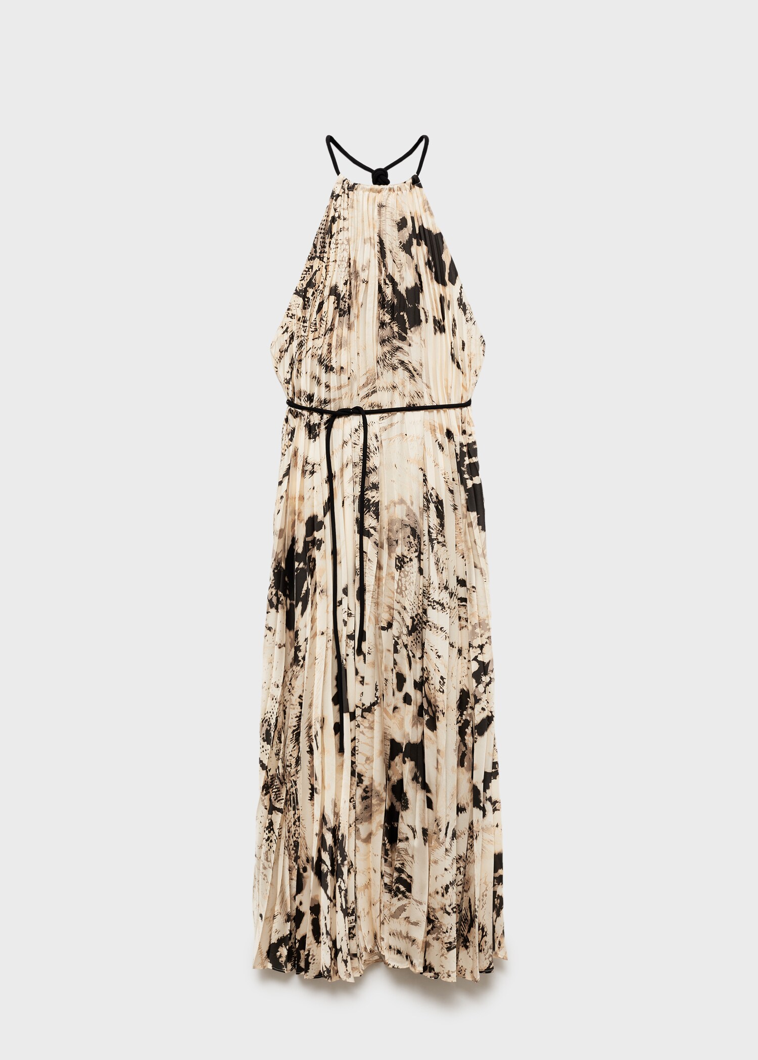 Plissiertes Kleid mit Animal Print - Artikel ohne Model