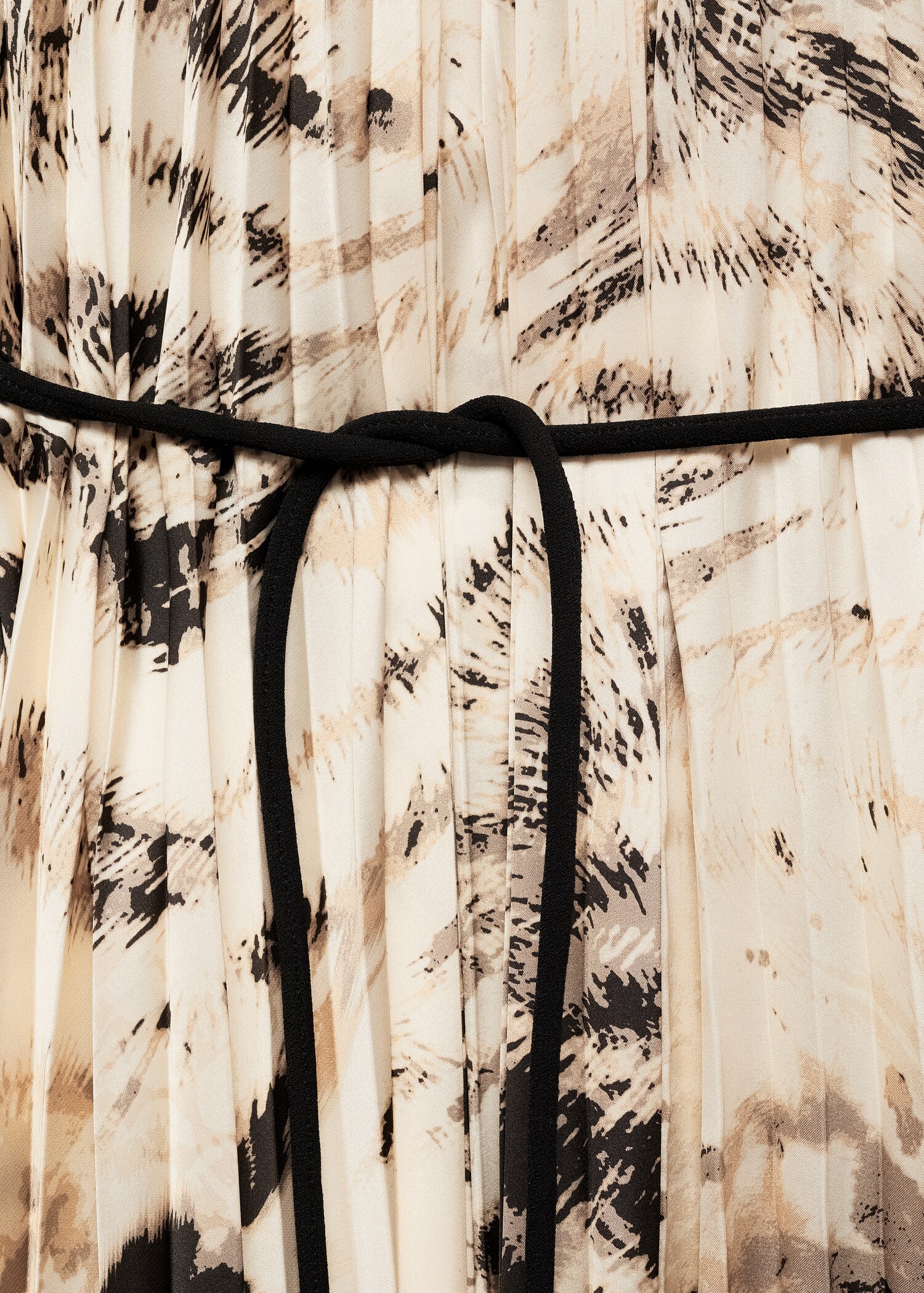 Plissiertes Kleid mit Animal Print - Detail des Artikels 8