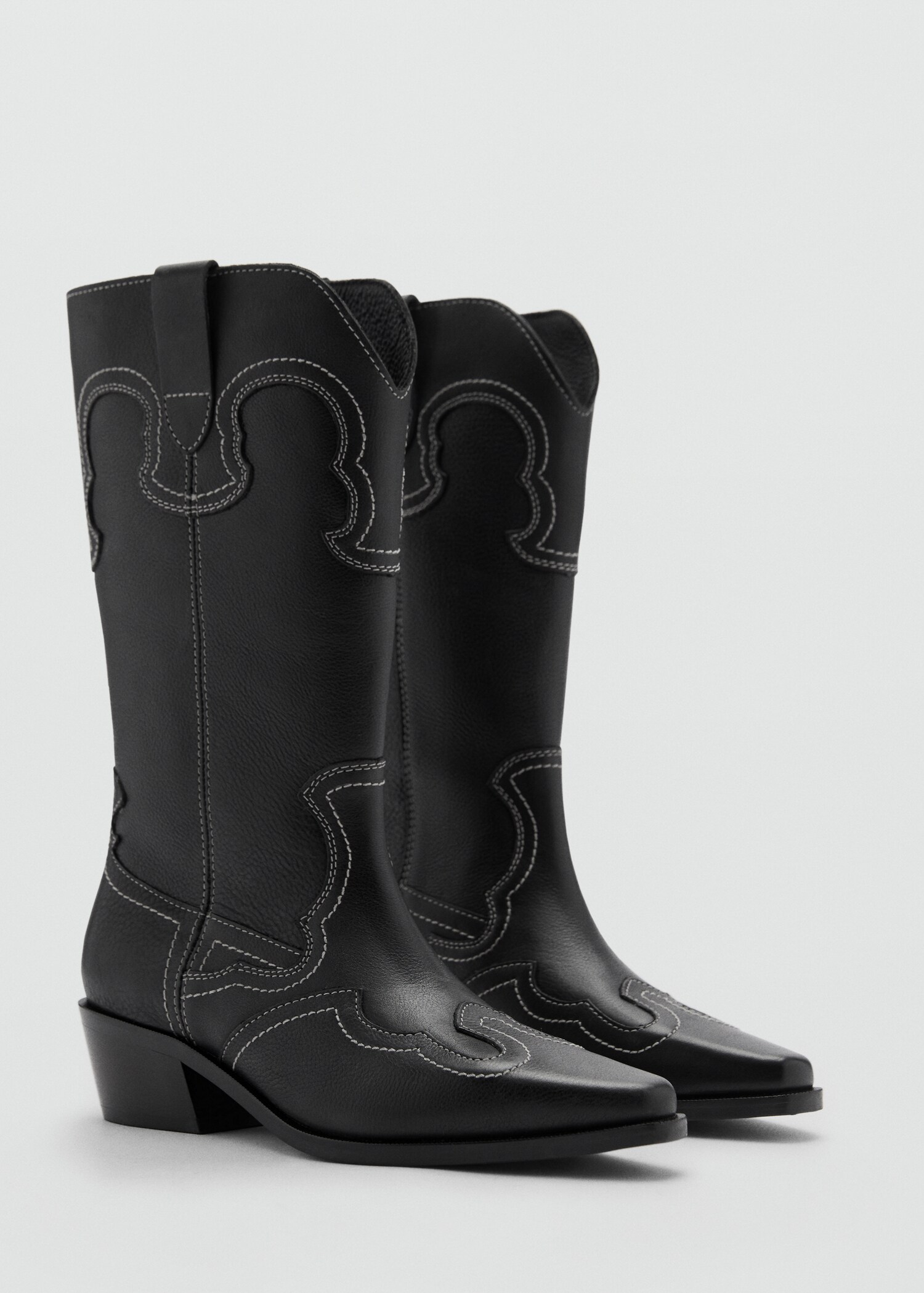 Cowboy leather boots - Medium plane