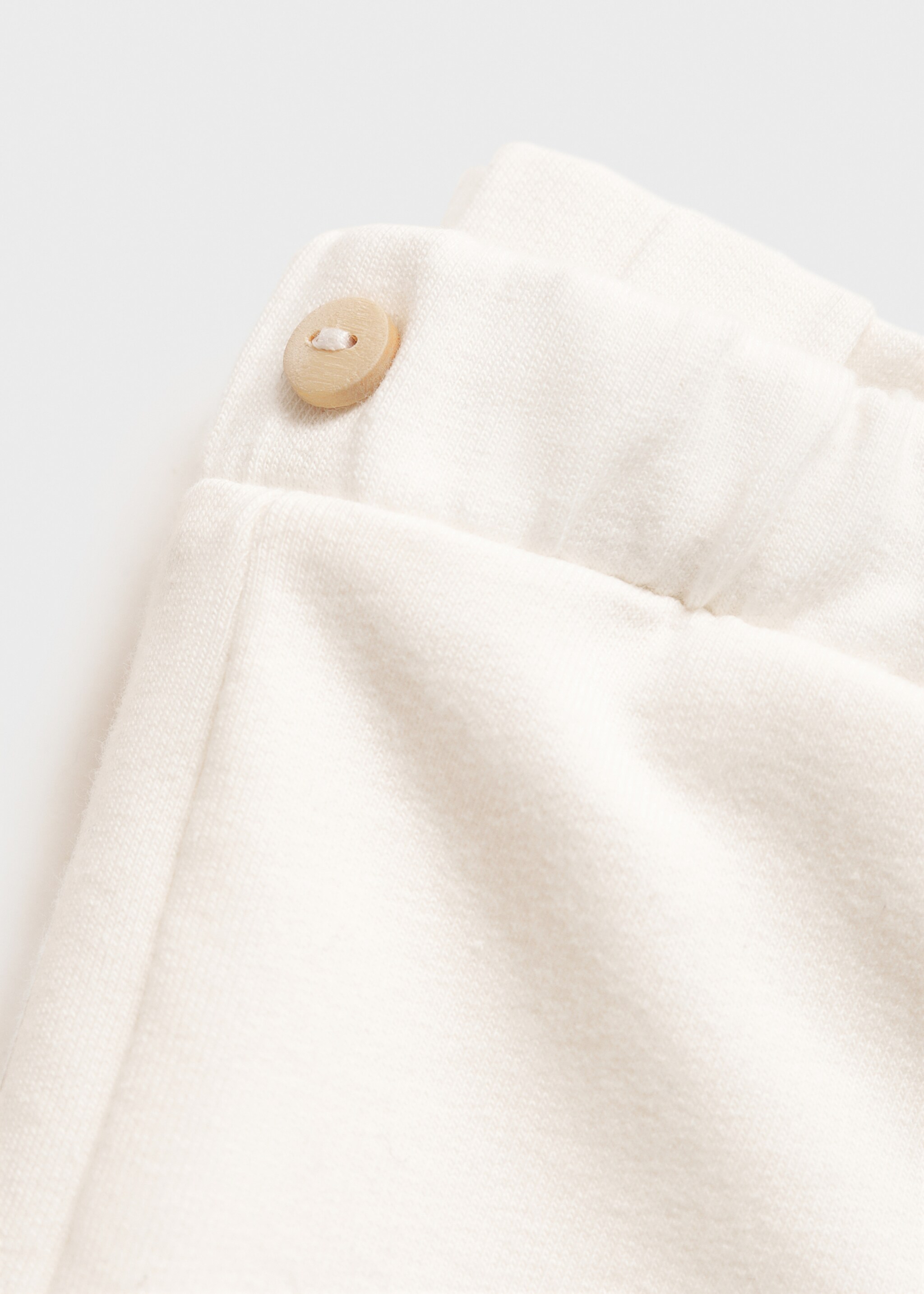 Elastic waist cotton trousers - Details of the article 8, Off White. Ref: 77093667-00.