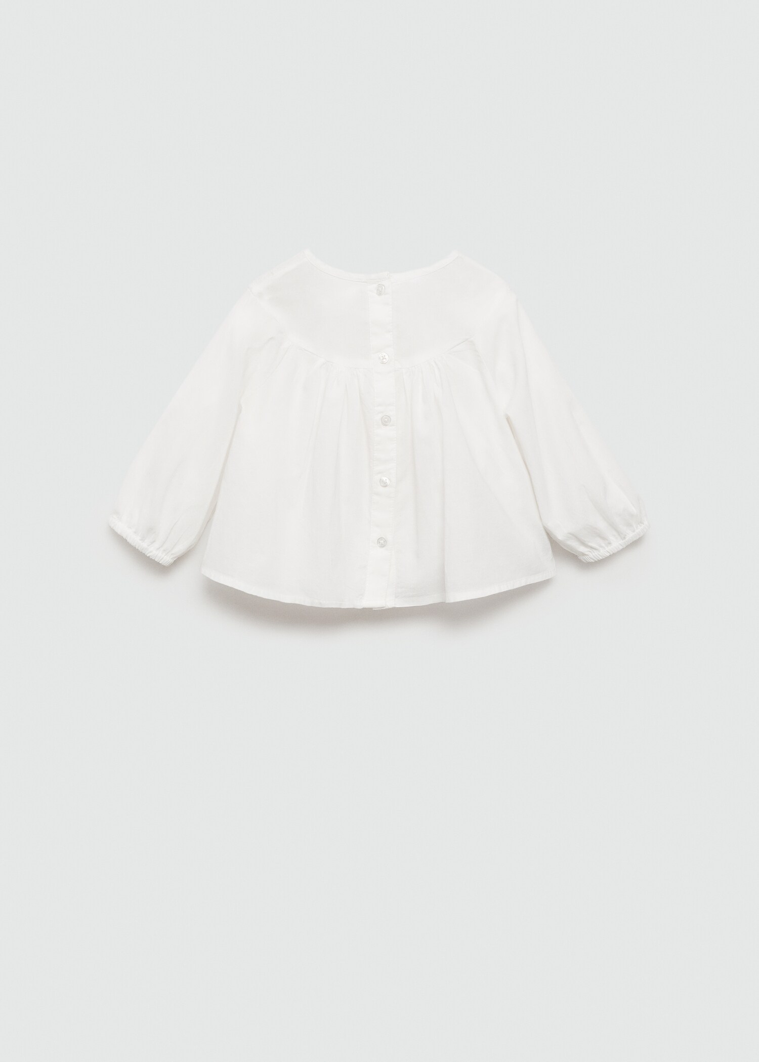 Embroidered cotton blouse - Reverse of the article