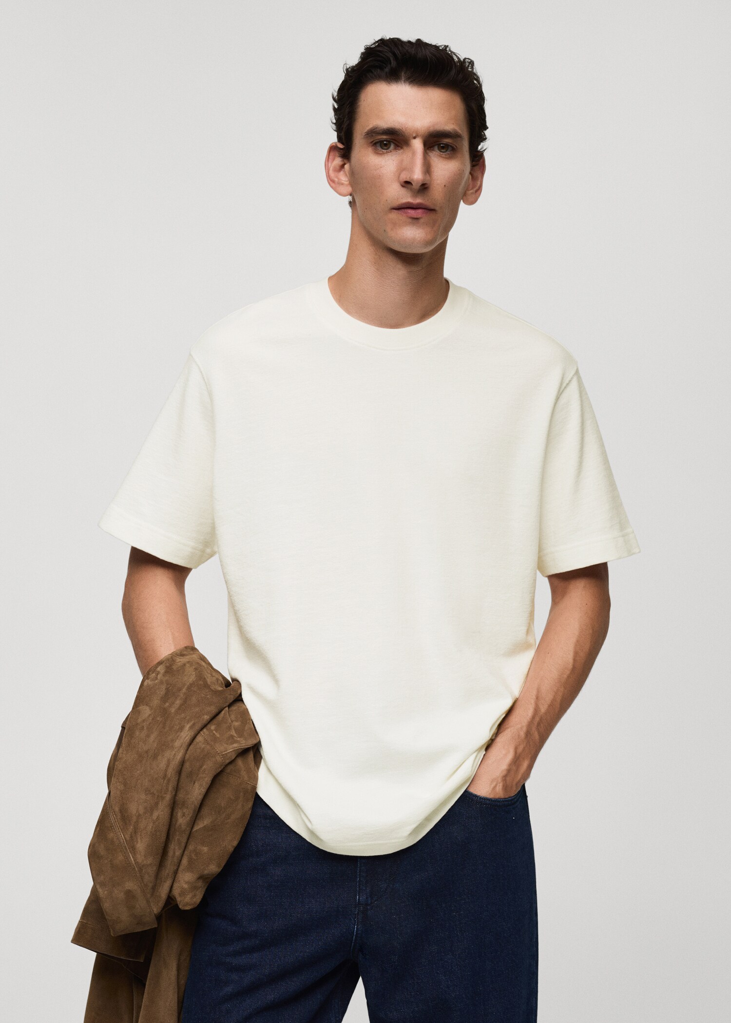 100% cotton relaxed-fit t-shirt - Medium plane