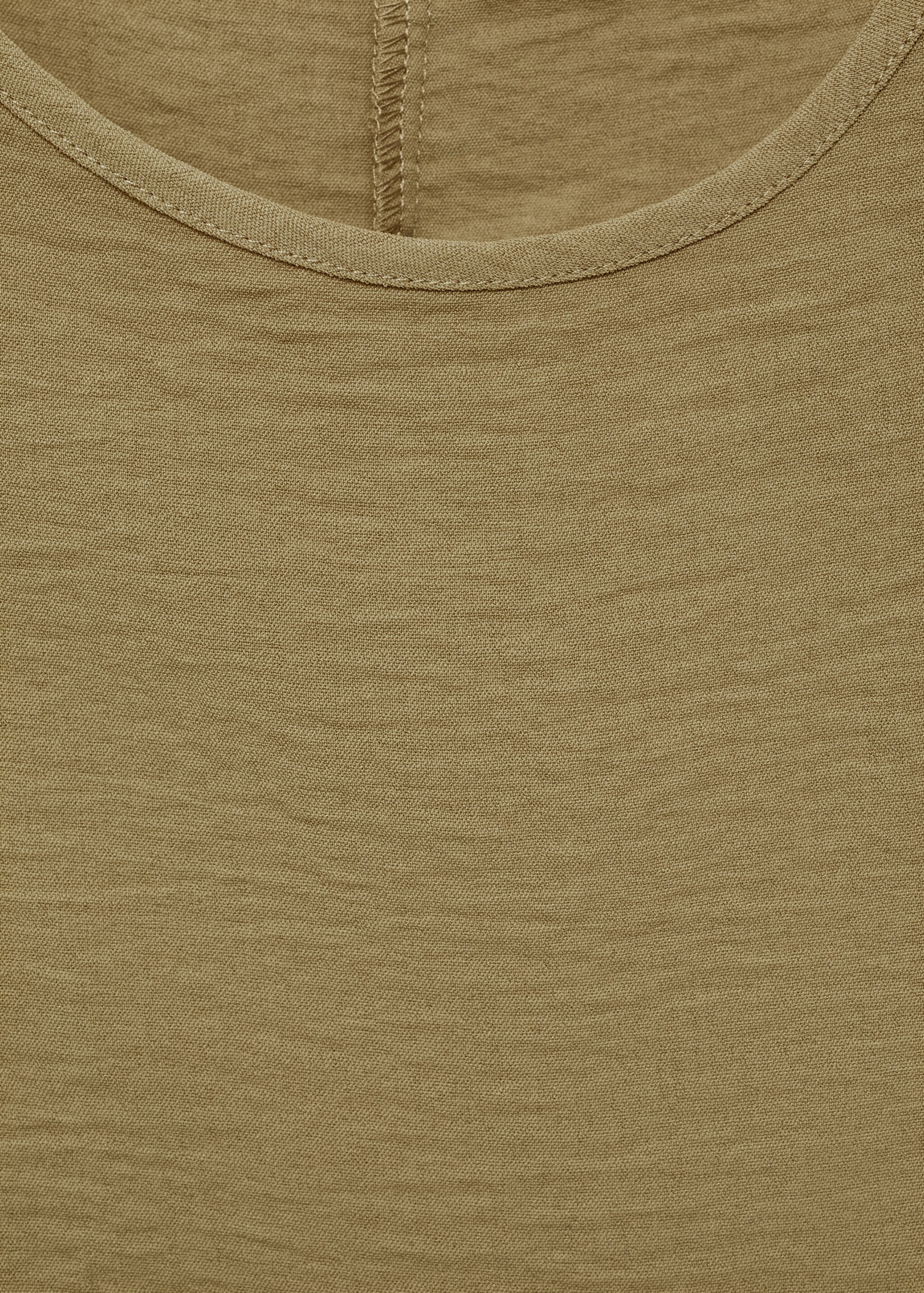 Textured top with knot detail - Details of the article 0, Khaki. Ref: 77094011-00.