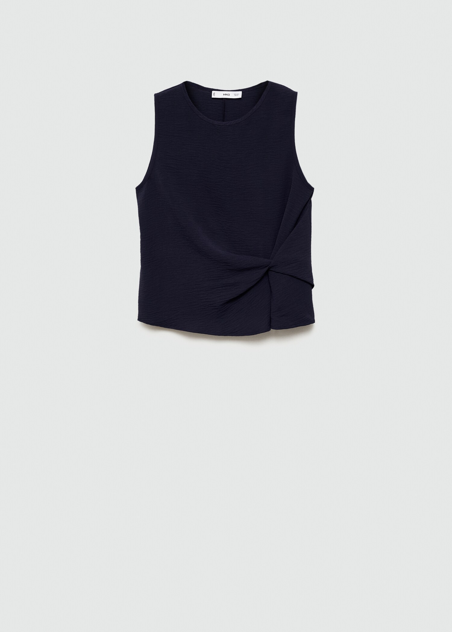 Textured top with knot detail - Article without model
