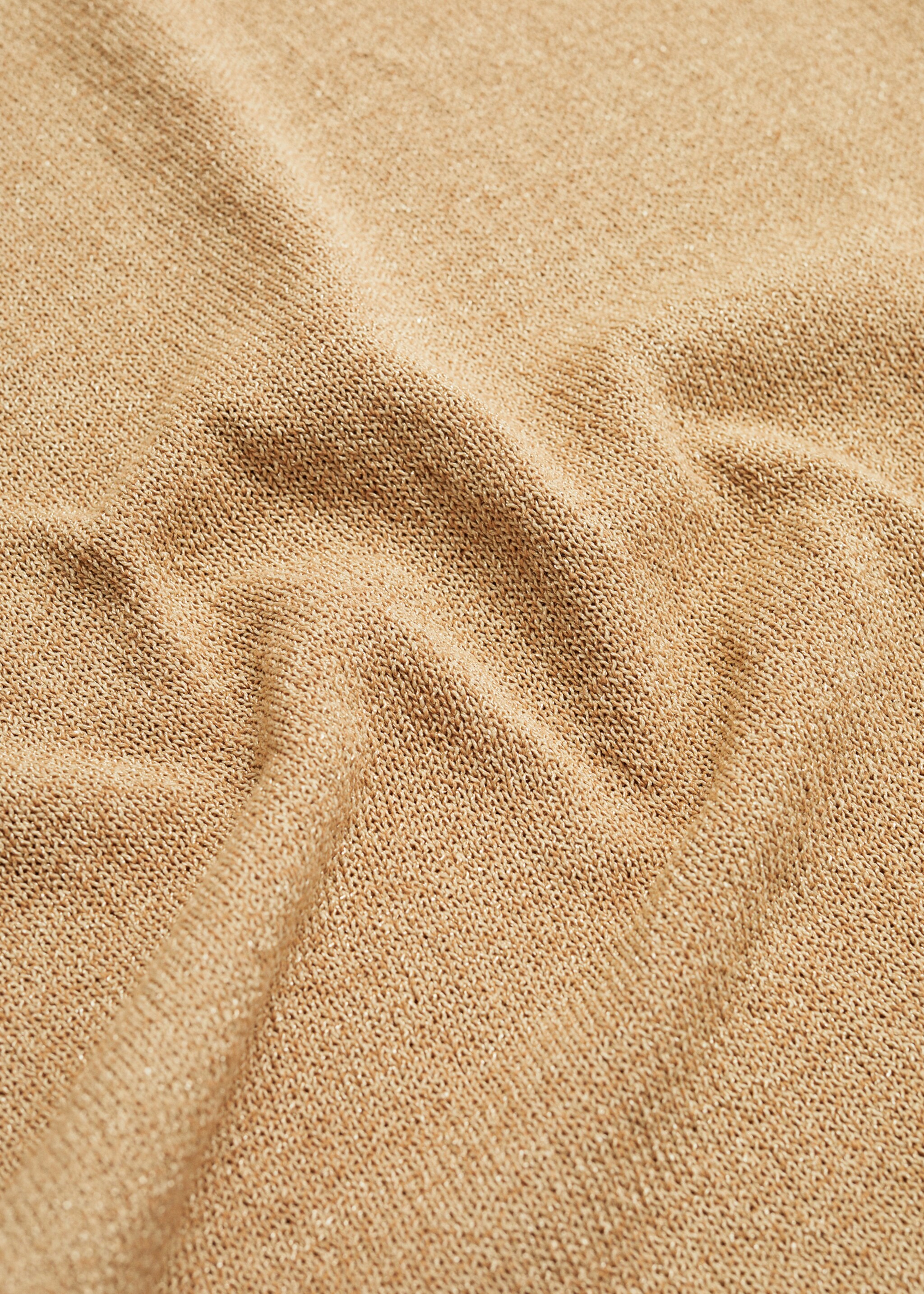 Long knitted skirt - Details of the article 0, Gold. Ref: 77094015-00.