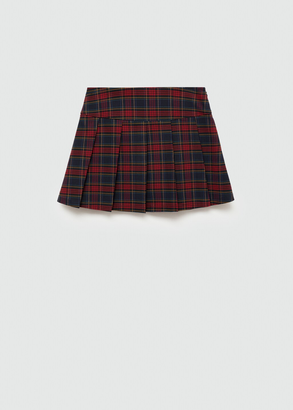 Monica check pleats mini skirt black M▲ Monica check pleats mini skirt black M