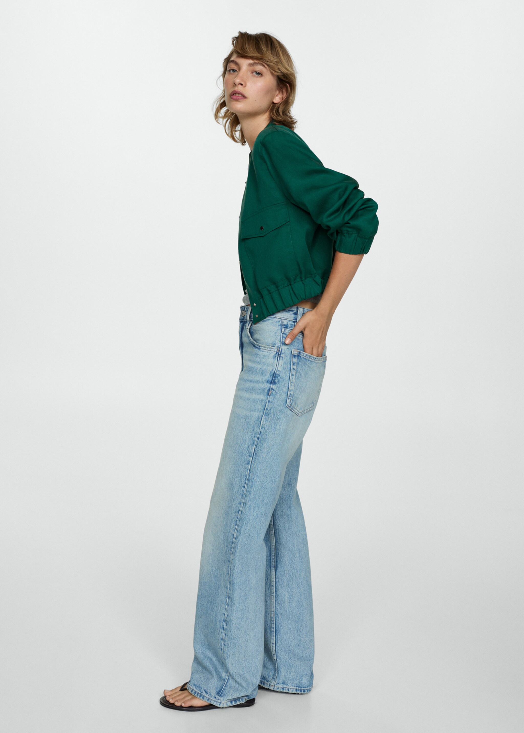 Lyocell jacket with pockets - Details of the article 2