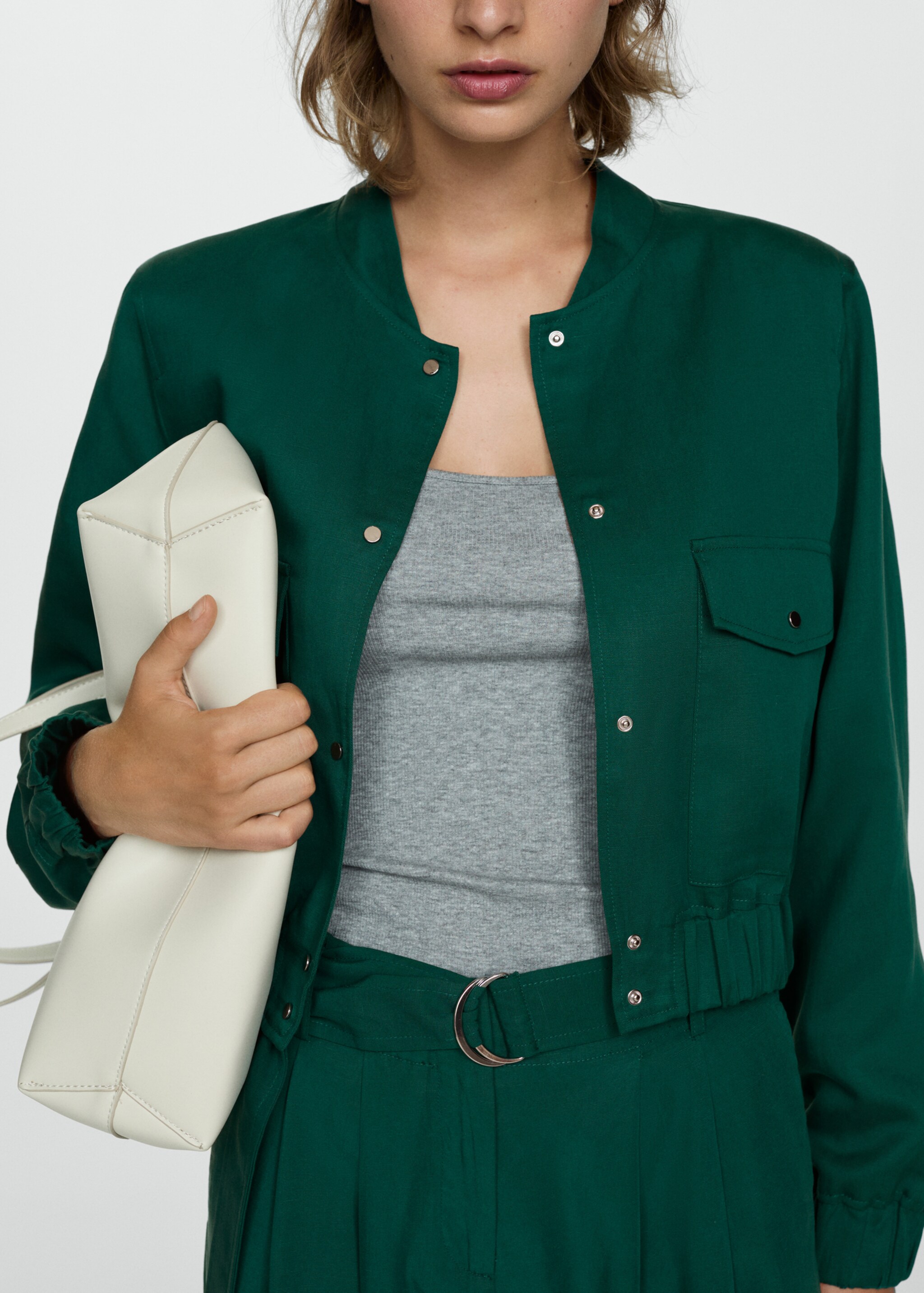 Lyocell jacket with pockets - Details of the article 6