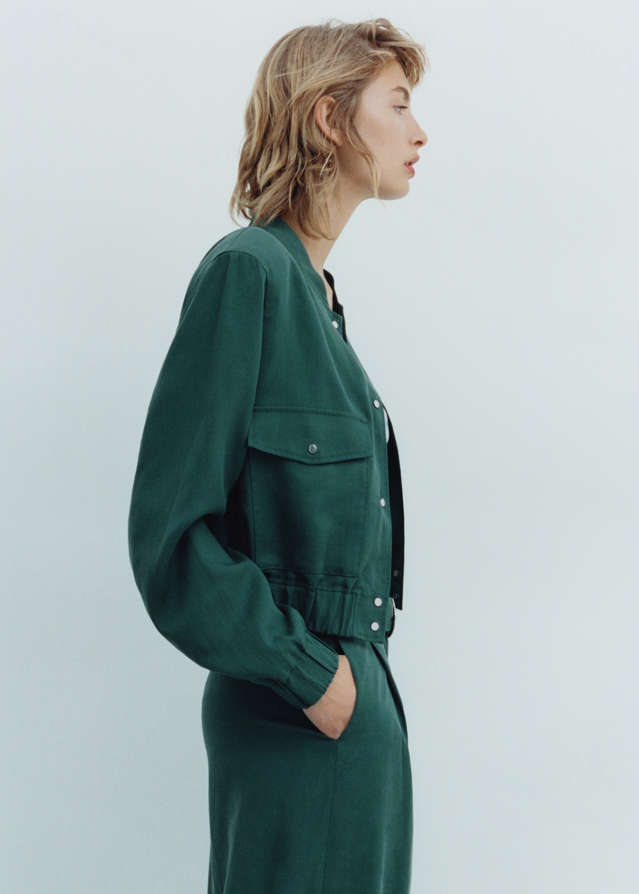 Lyocell jacket with pockets - Details of the article 7