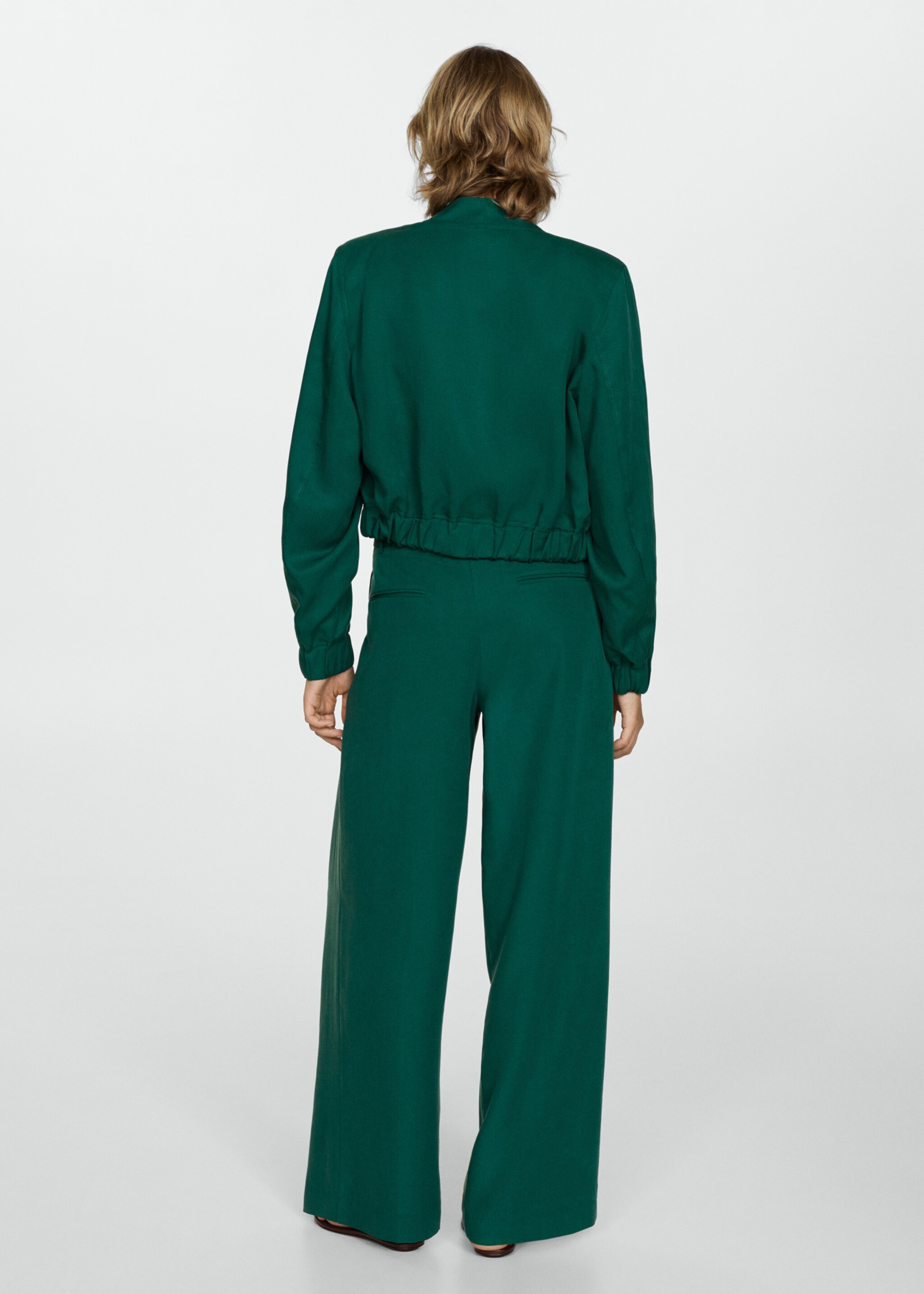 Lyocell jacket with pockets - Reverse of the article
