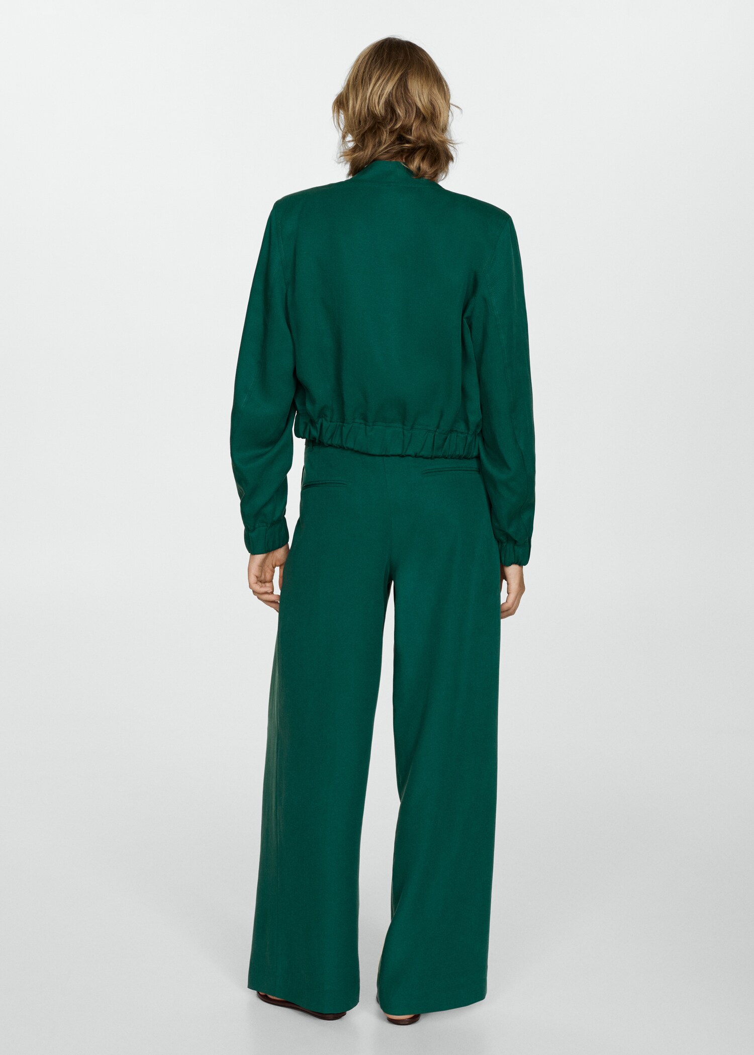 Lyocell jacket with pockets - Reverse of the article