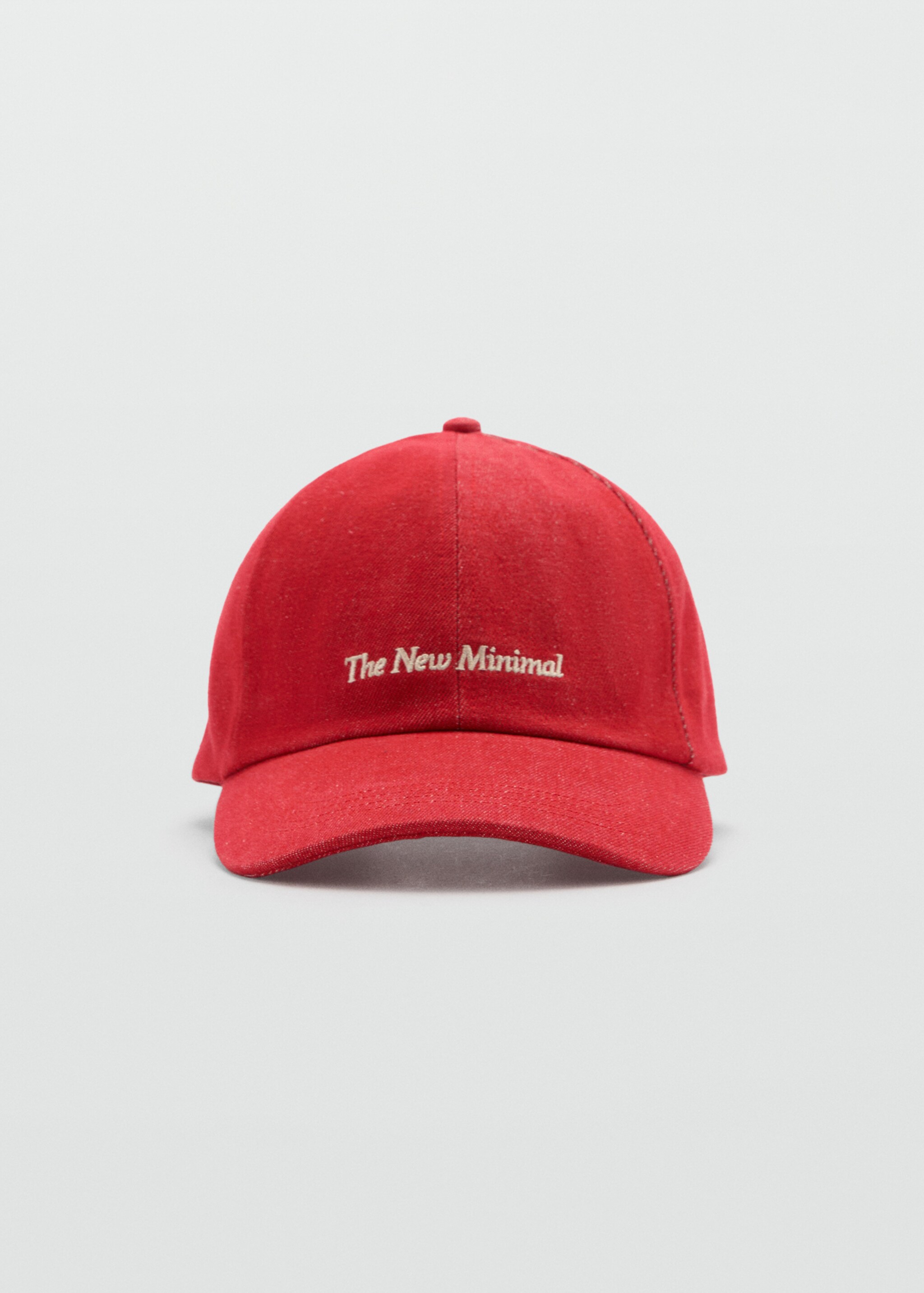 Embroidered message cap - Medium plane