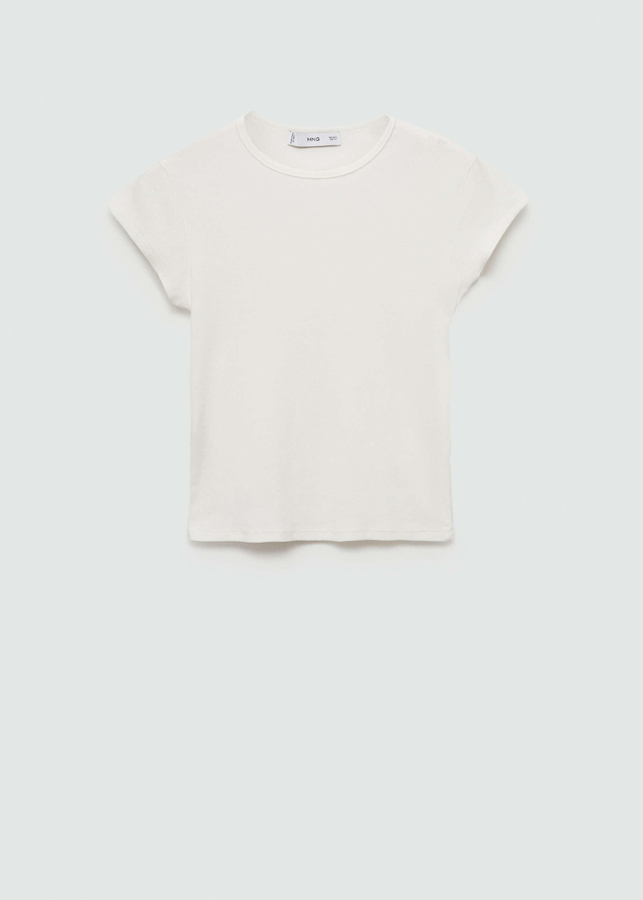 T-shirt manches courtes maille - Article sans modèle, Blanc. Ref: 77094026-00.