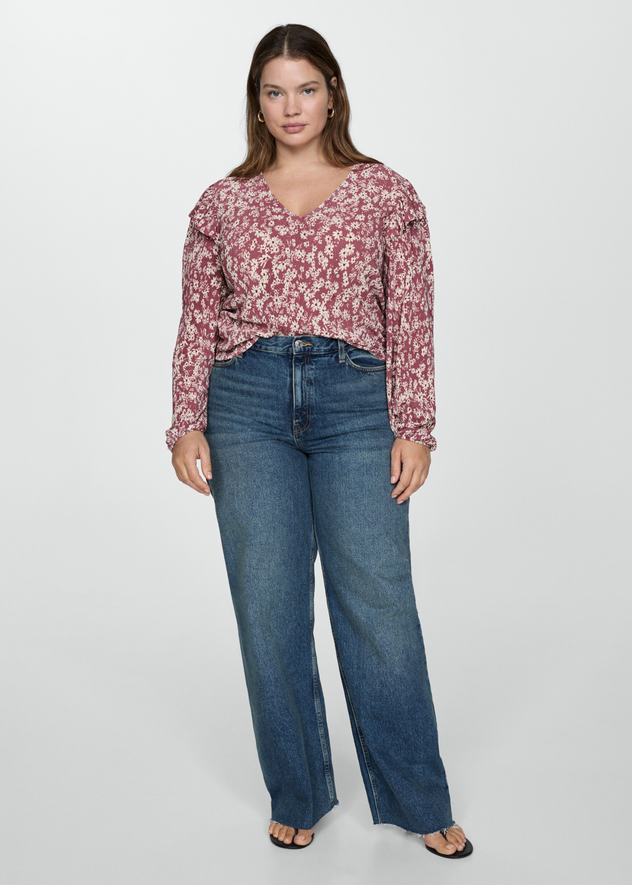 Ruffles printed blouse - Details of the article 3