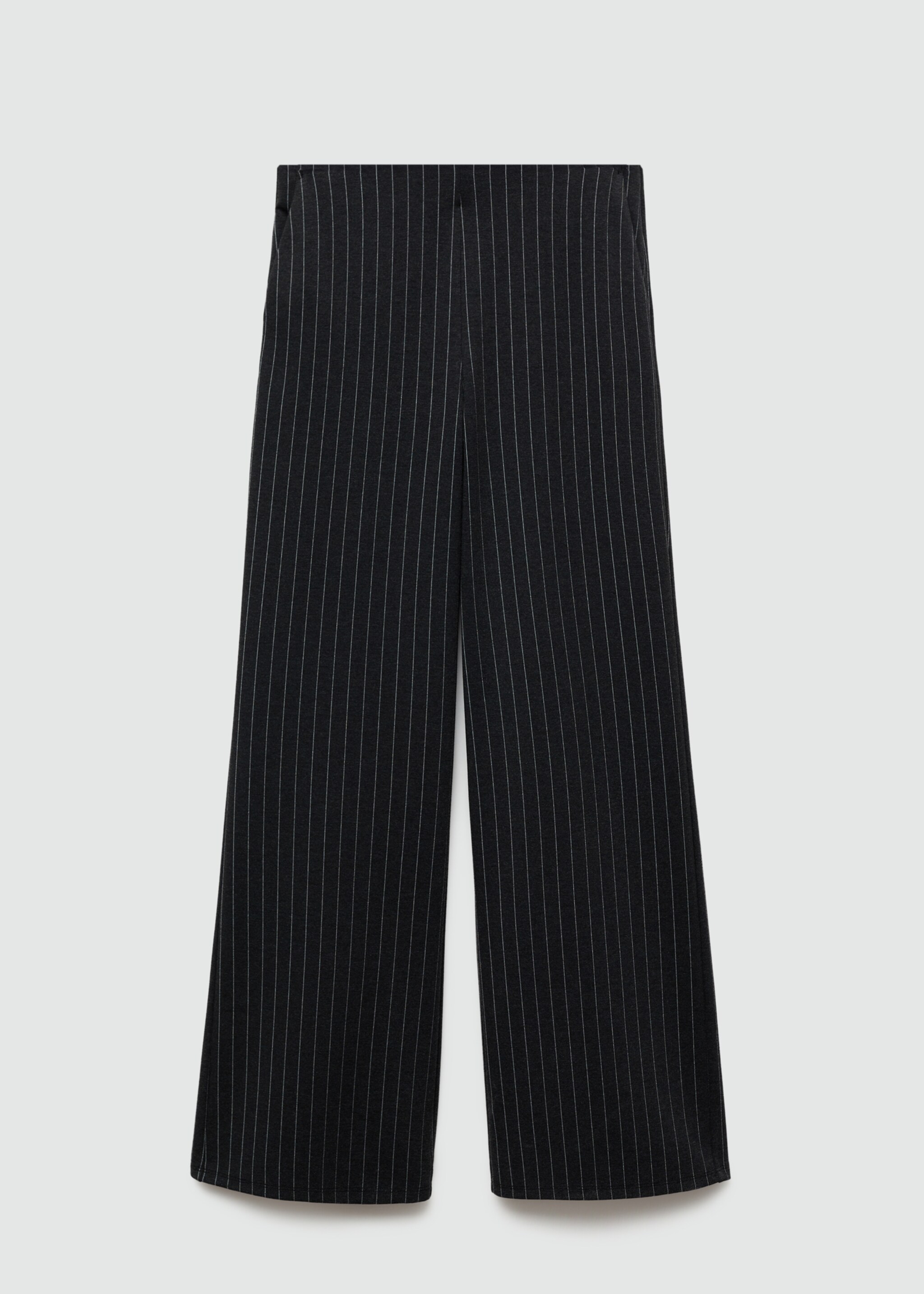 Rome-knit straight trousers - Article without model, Grey. Ref: 77094031-00.