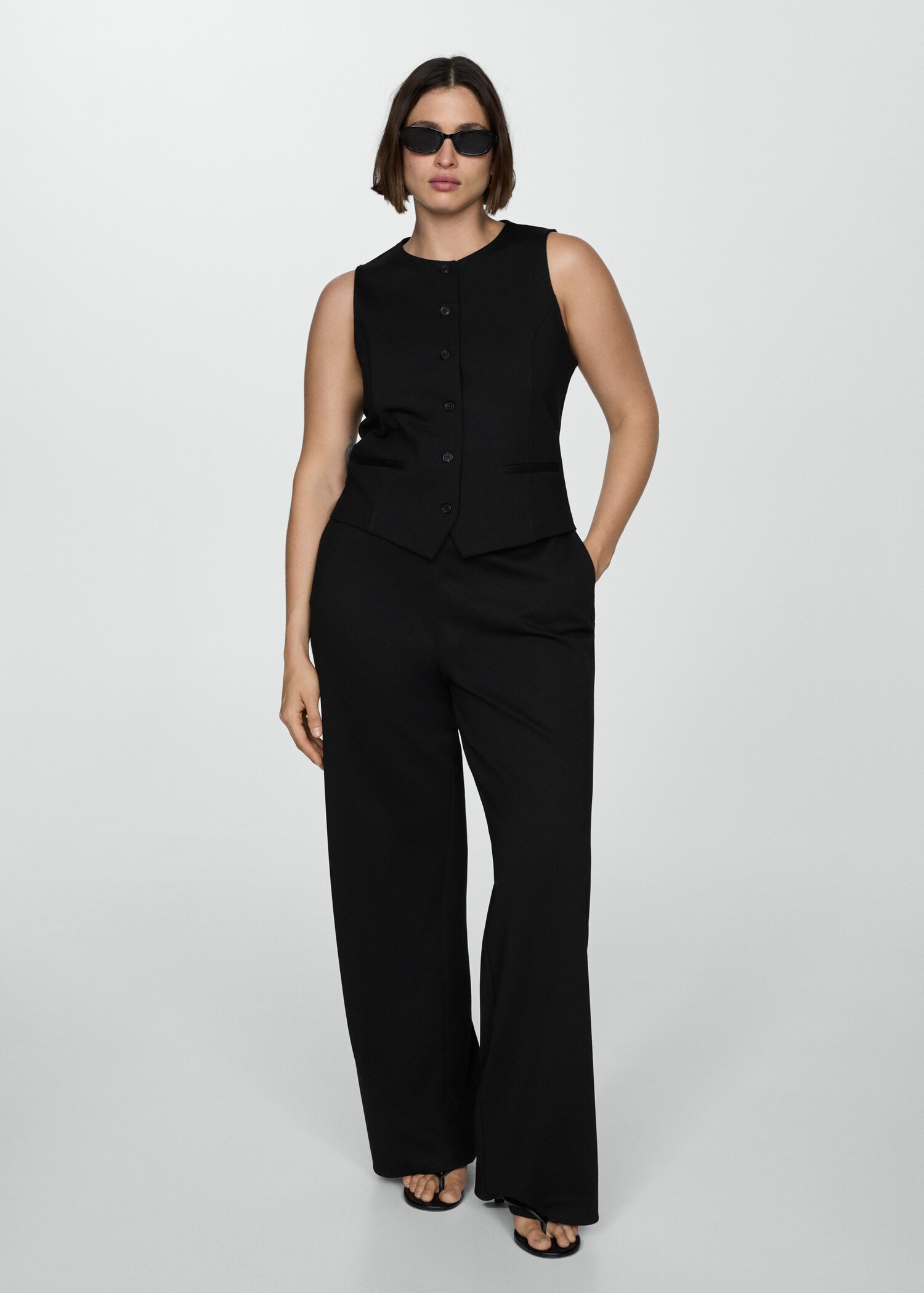 Rome-knit straight trousers - Details of the article 3