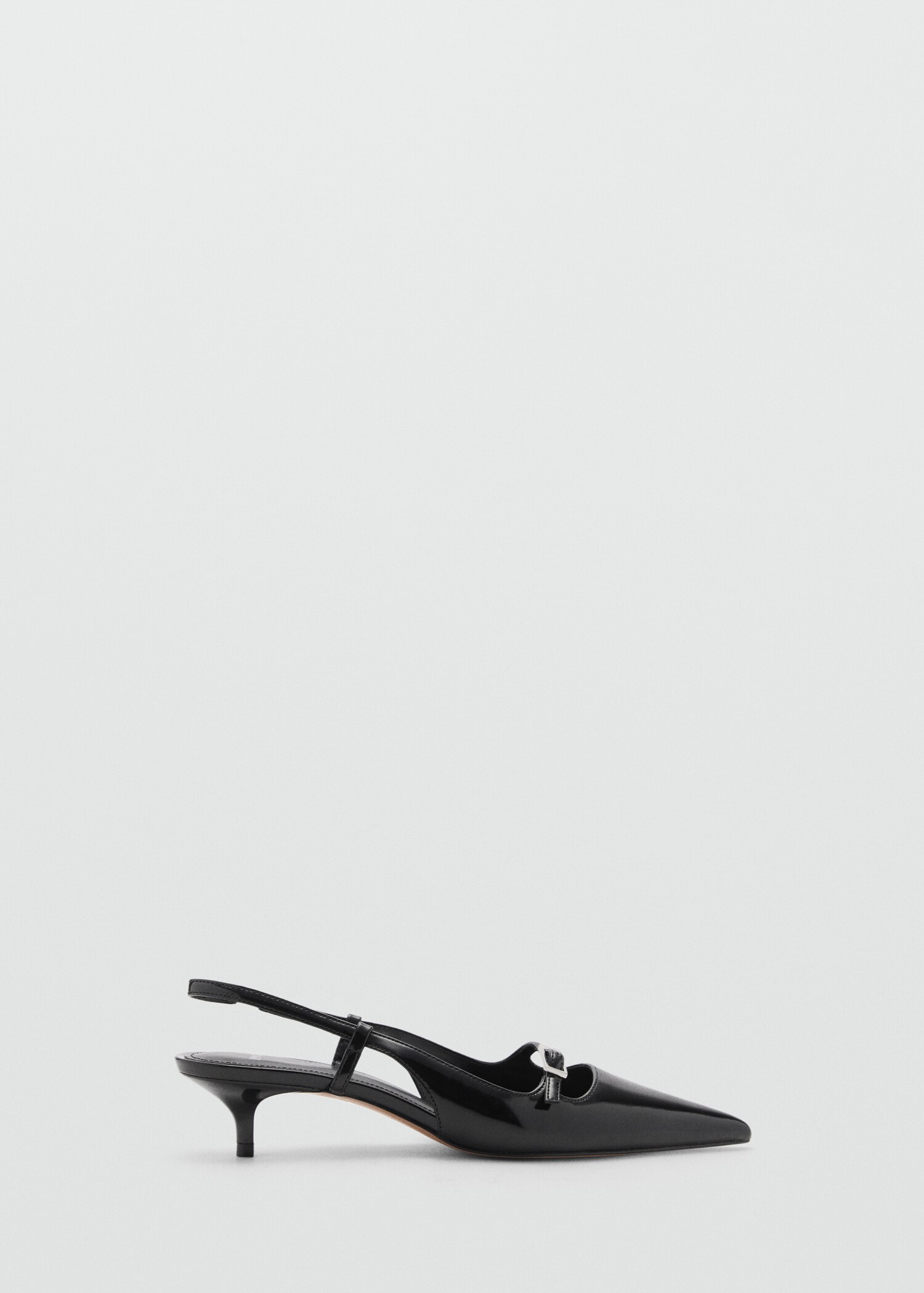 Slingback heeled shoes with buckle - Article without model