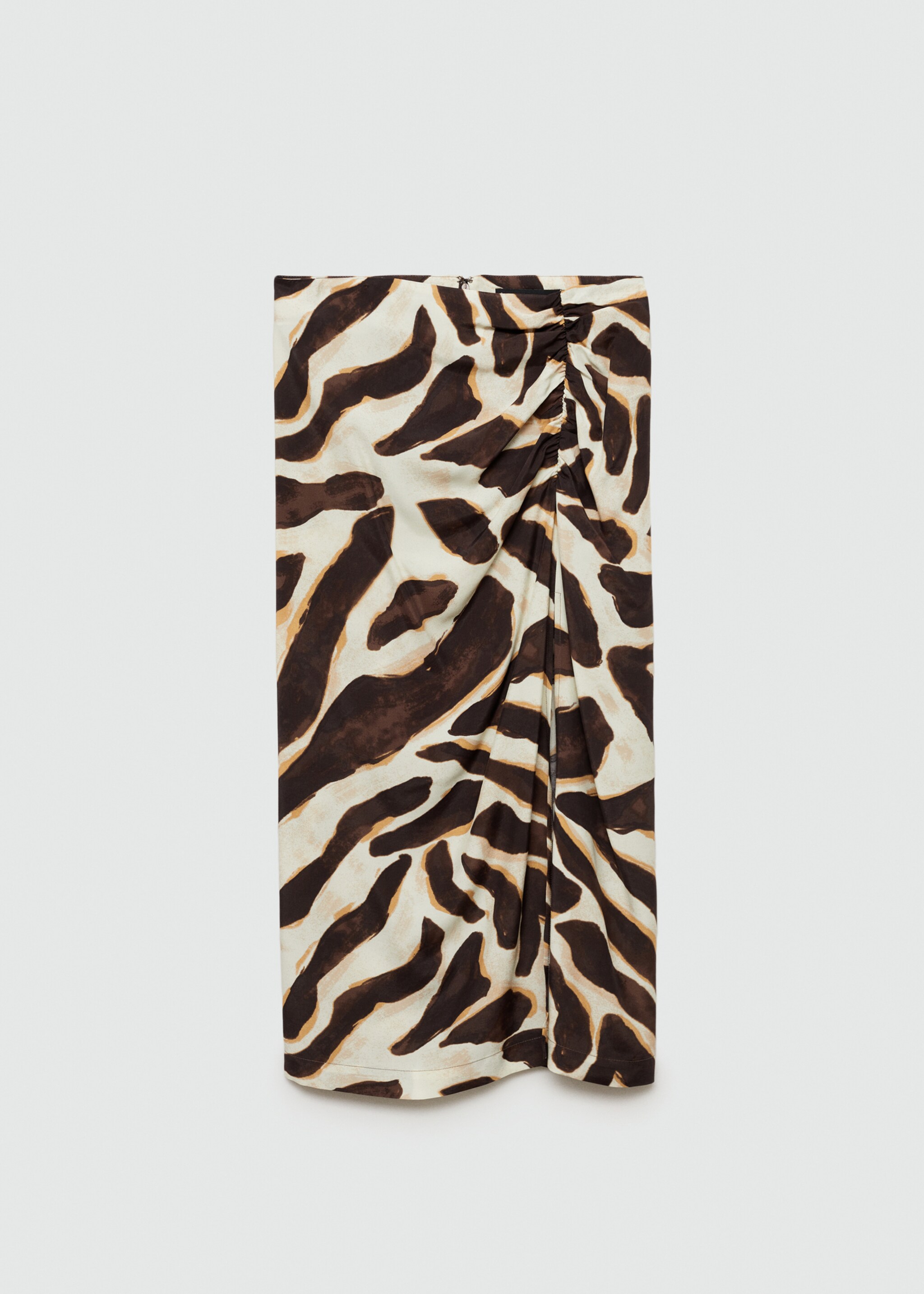 Falda drapeada animal print - Artículo sin modelo