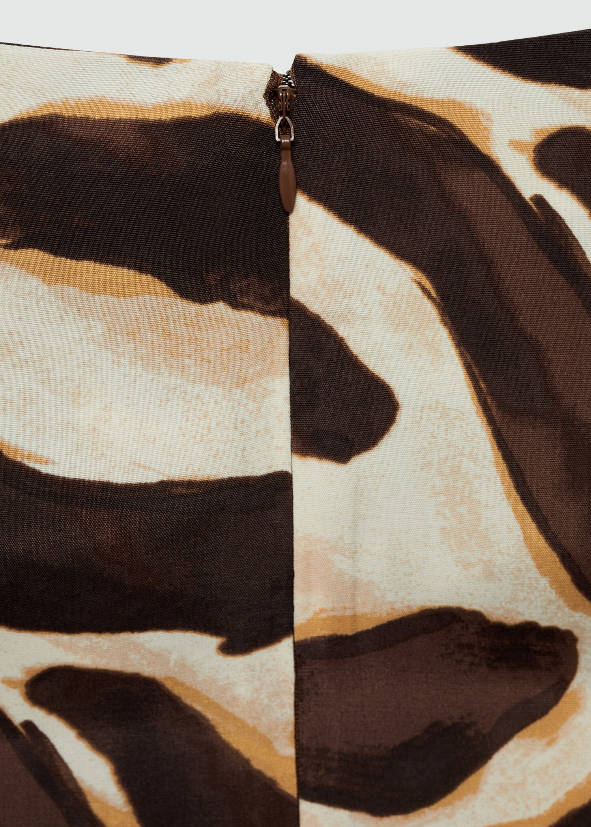 Falda drapeada animal print - Detalle del artículo 0