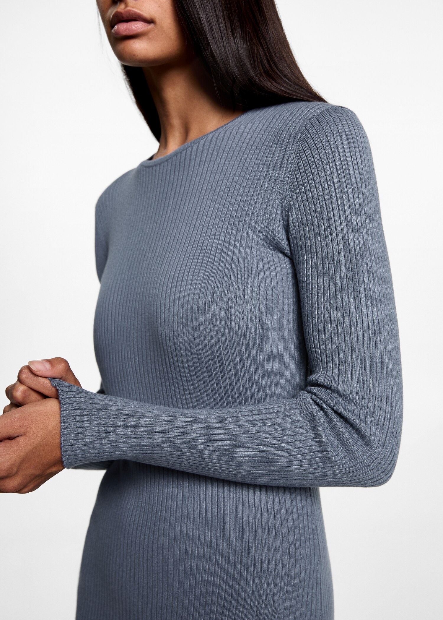 Geripptes Midikleid - Detail des Artikels 6
