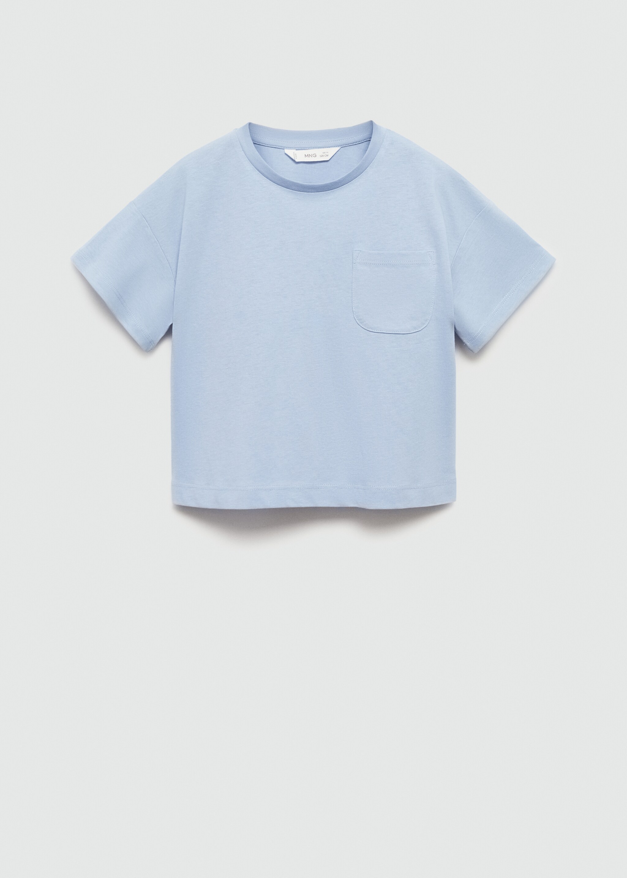 Katoenen T-shirt met borstzak - Artikel zonder model