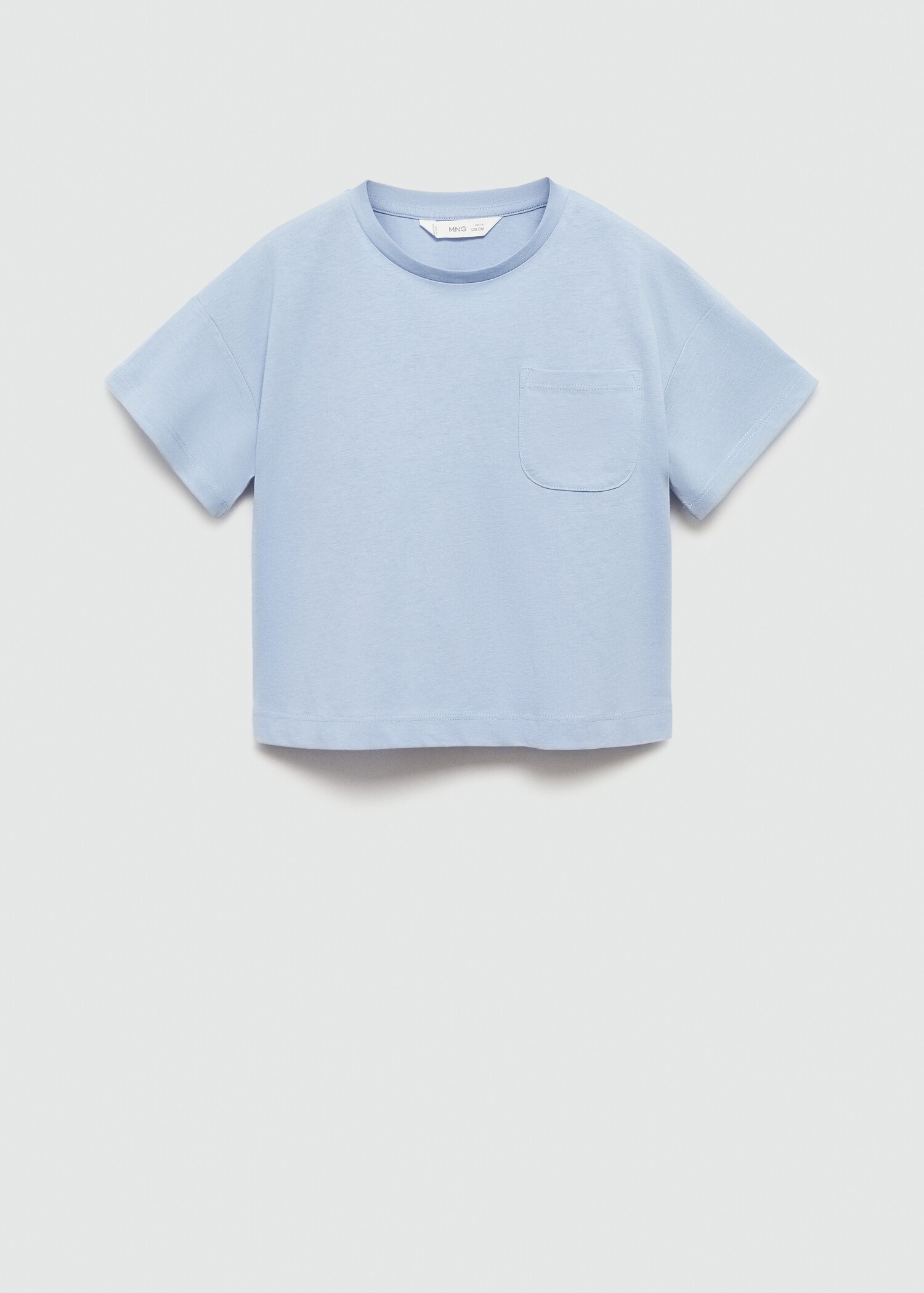 Katoenen T-shirt met borstzak - Artikel zonder model