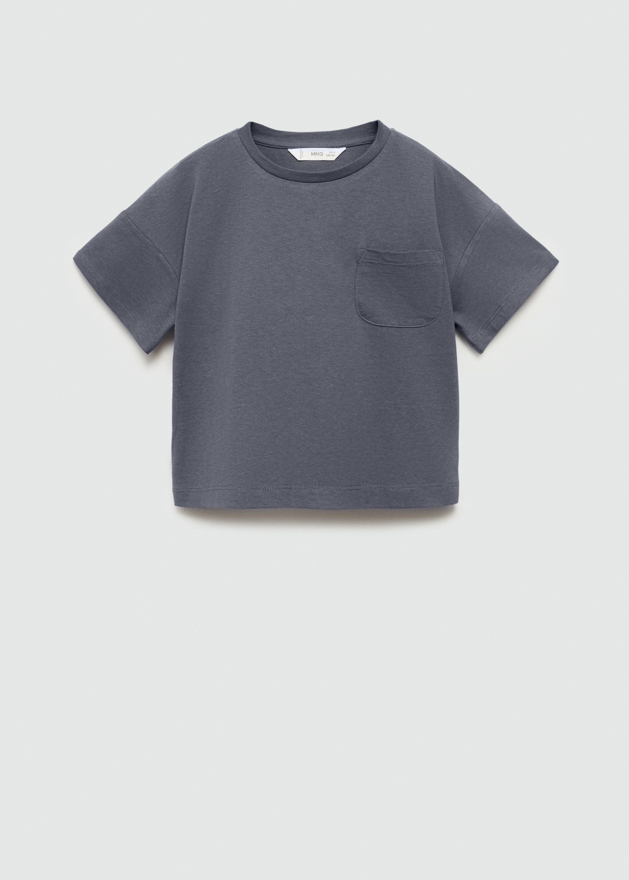 Katoenen T-shirt met borstzak - Artikel zonder model
