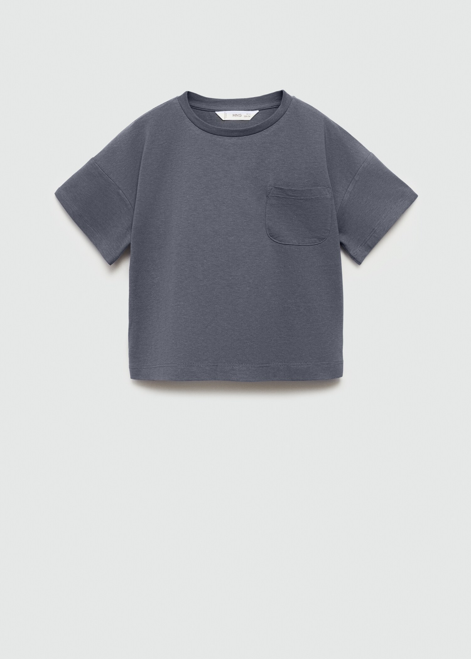 Katoenen T-shirt met borstzak - Artikel zonder model