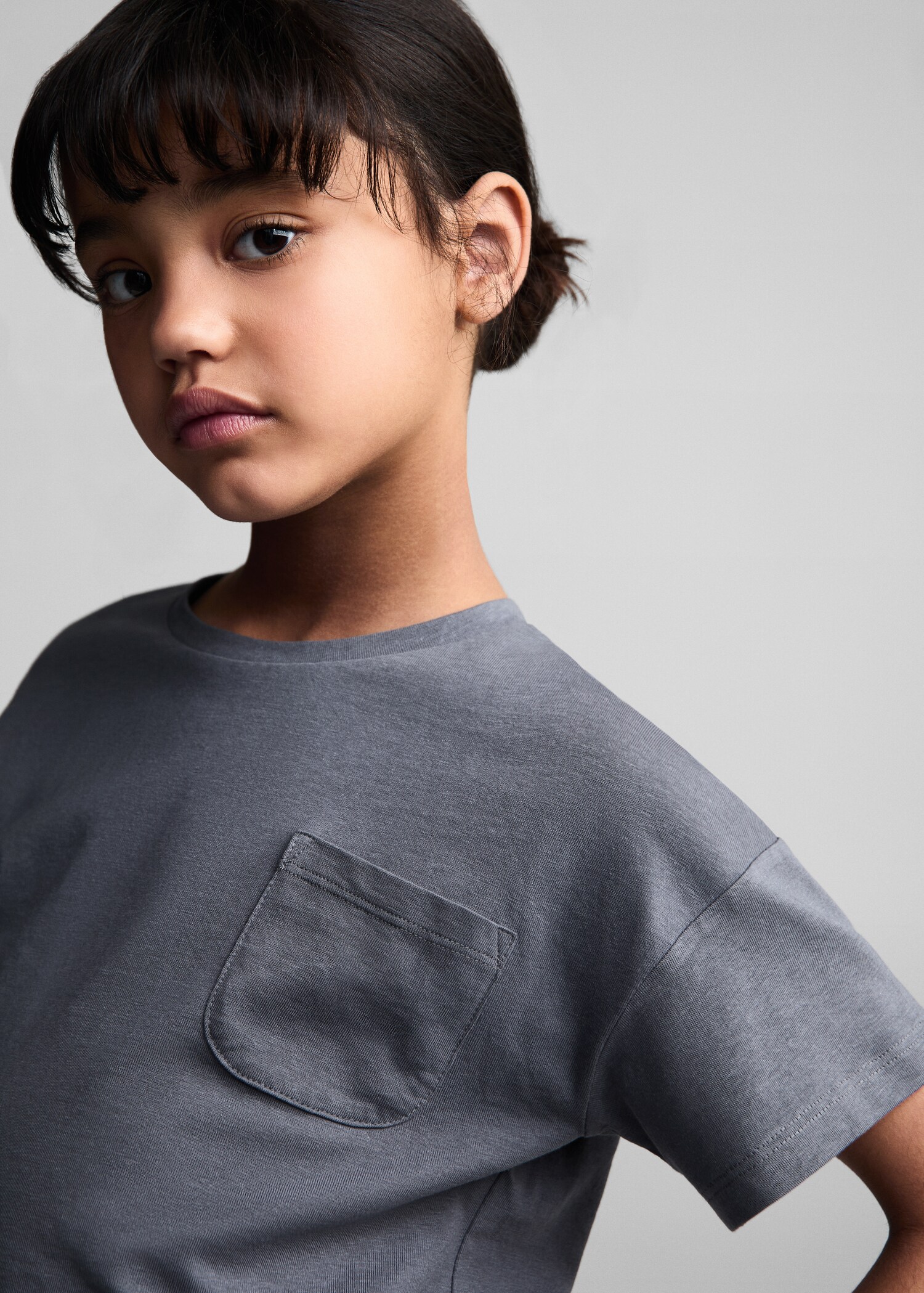 Katoenen T-shirt met borstzak - Detail van het artikel 1