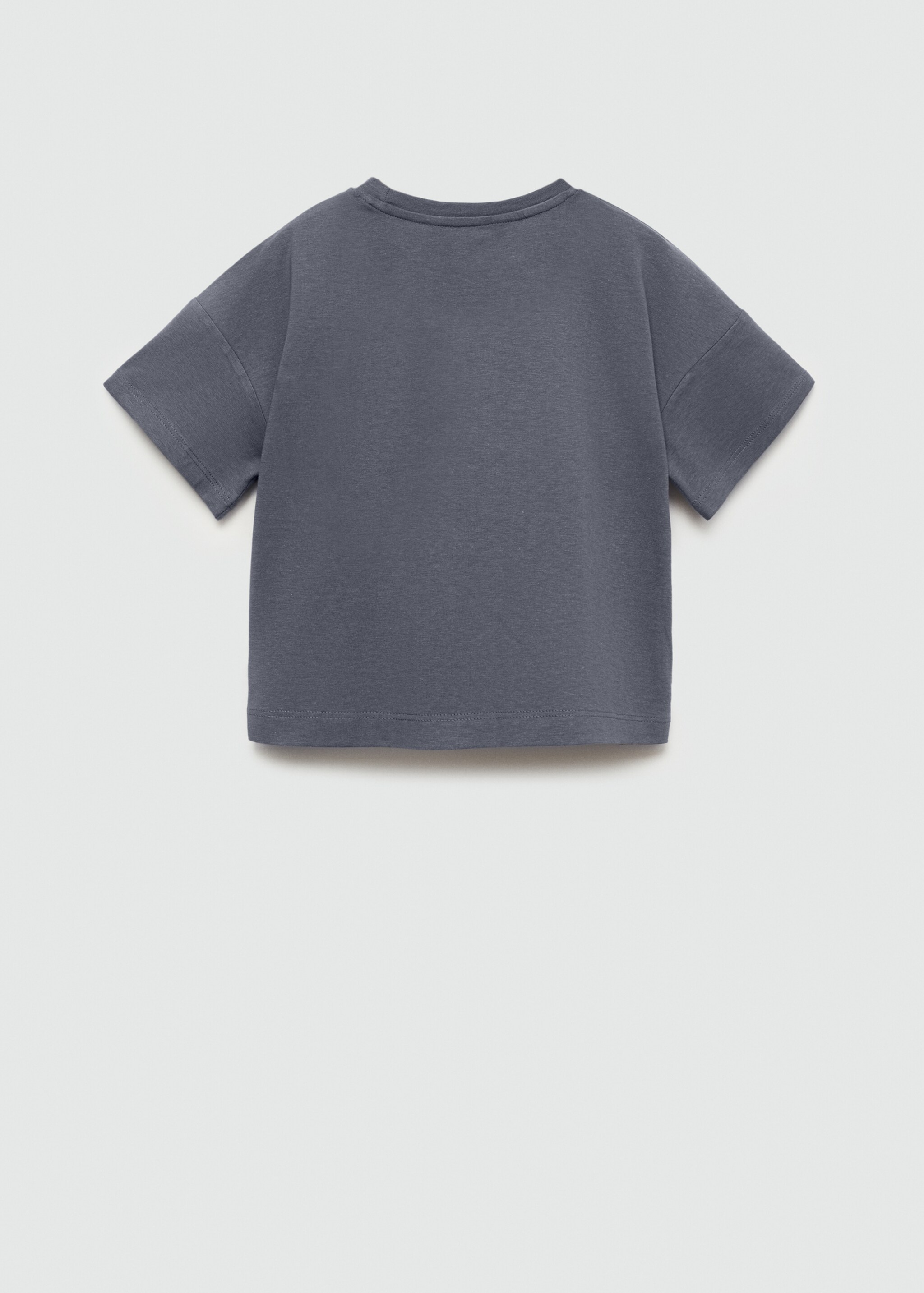 Katoenen T-shirt met borstzak - Achterkant van het artikel