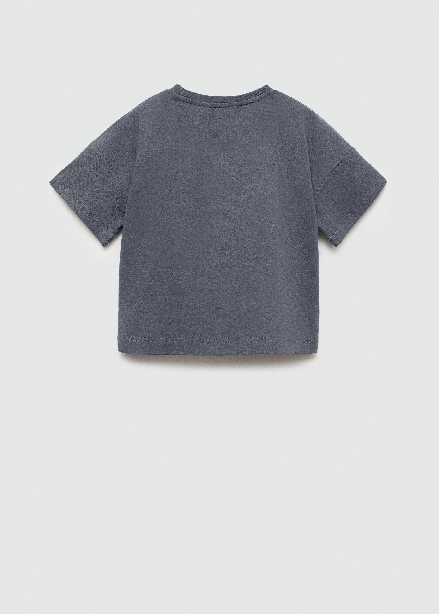 Katoenen T-shirt met borstzak - Achterkant van het artikel