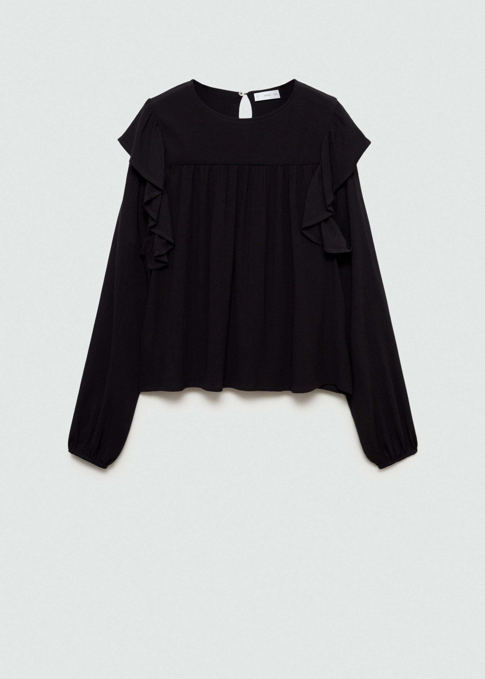 Rüschenbluse - Artikel ohne Model, Schwarz. Ref: 77094049-00.
