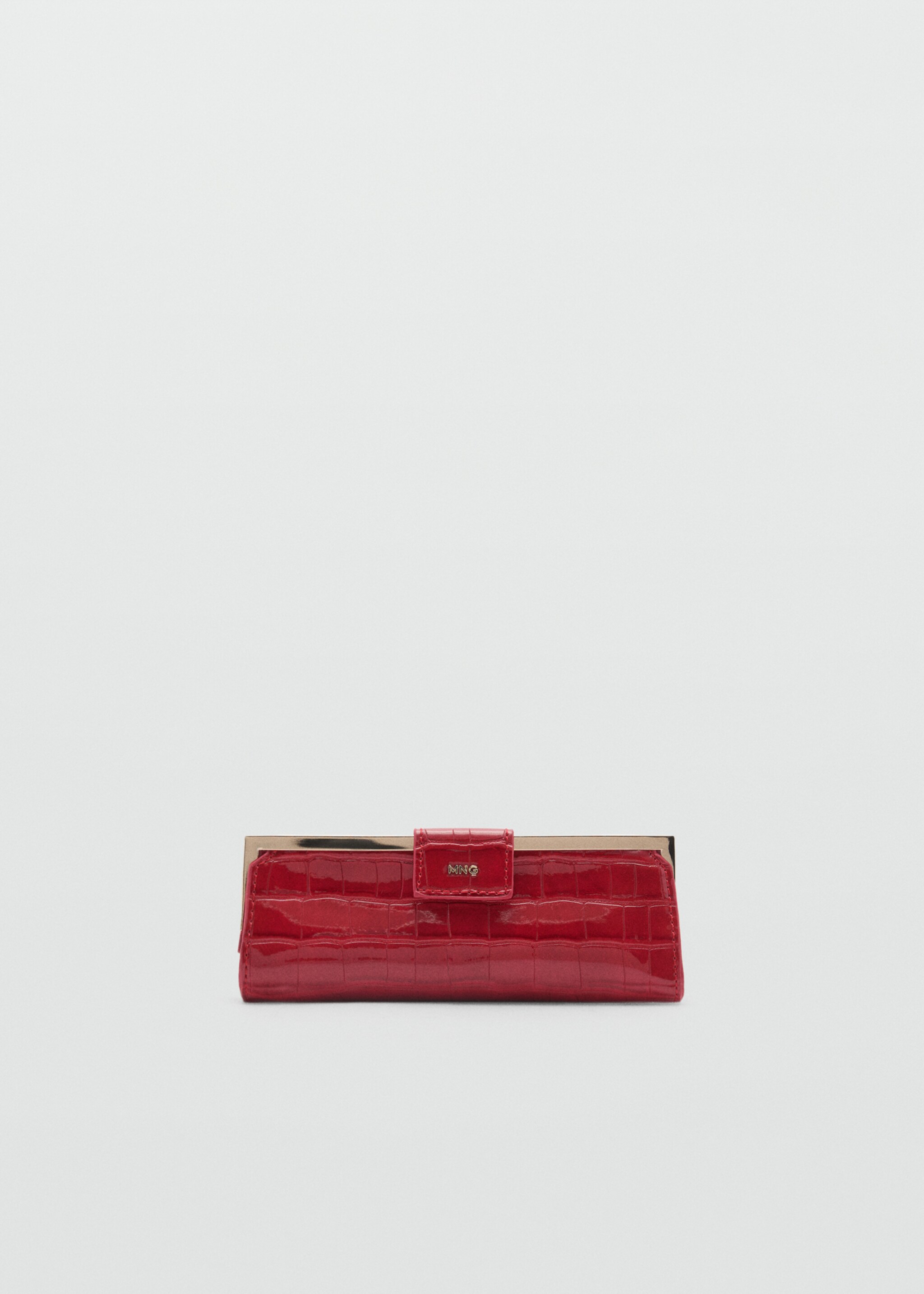 Crocodile-effect clutch purse - Article without model