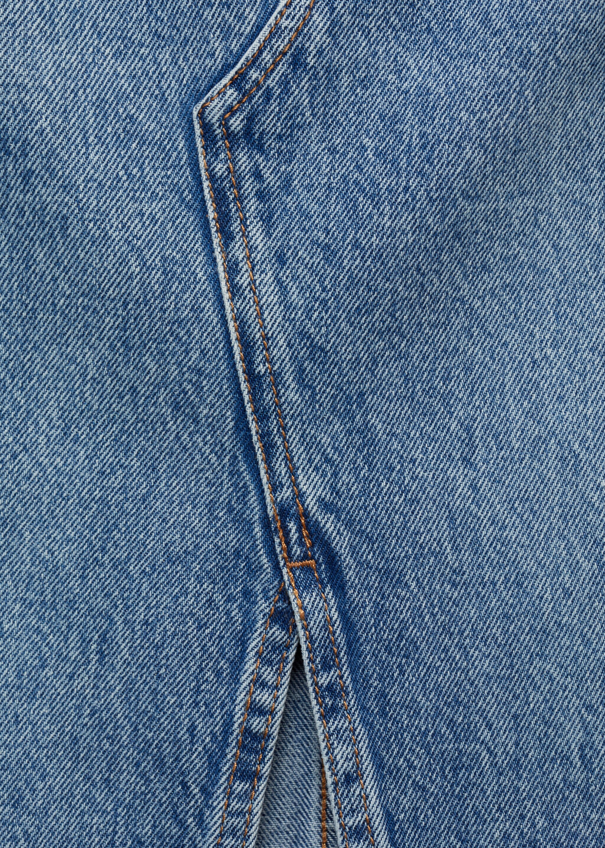 Falda midi vaquera - Detalle del artículo 0, Azul medio. Ref: 77094054-00.