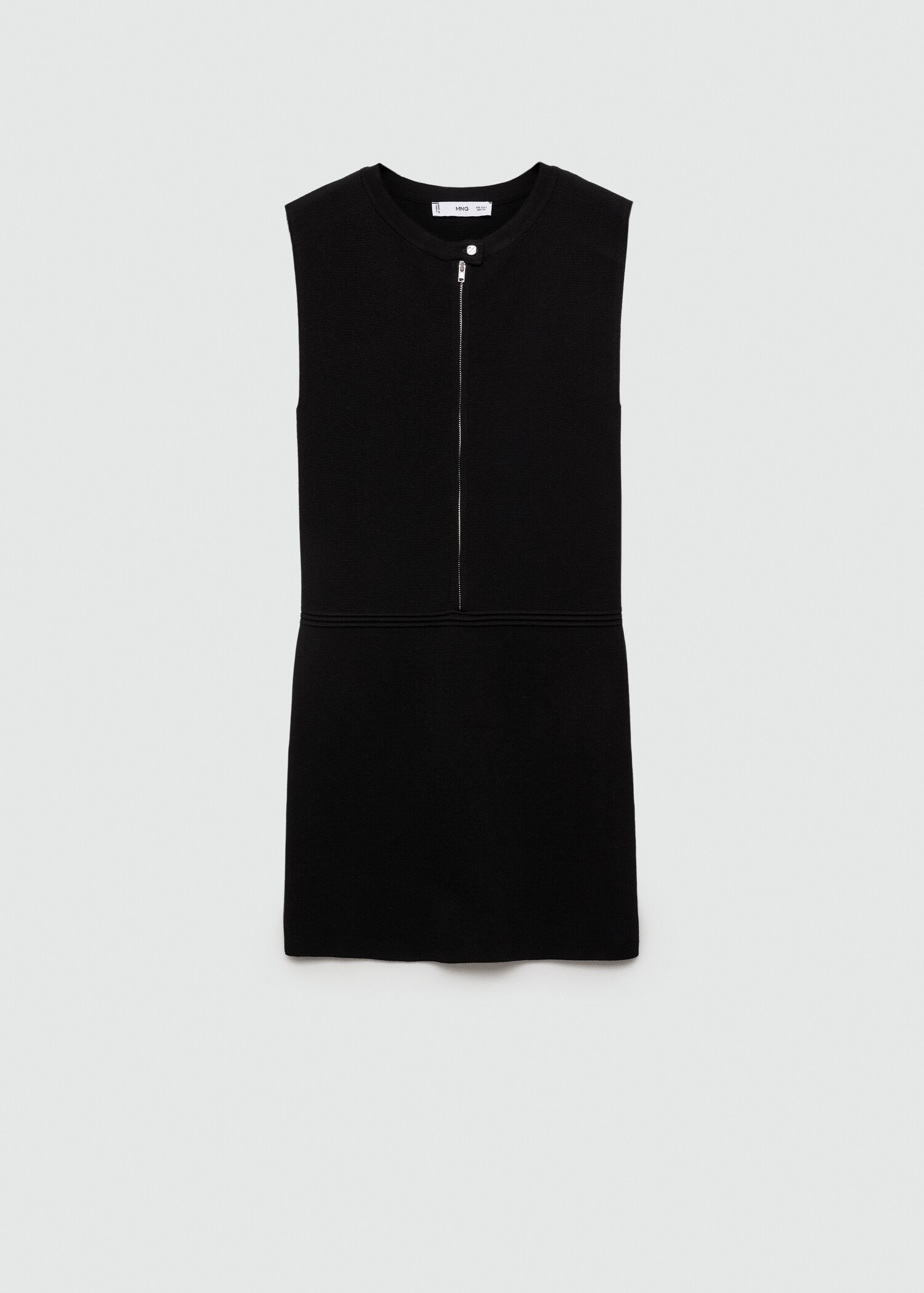 Kurzes Strickkleid mit Reißverschluss - Artikel ohne Model