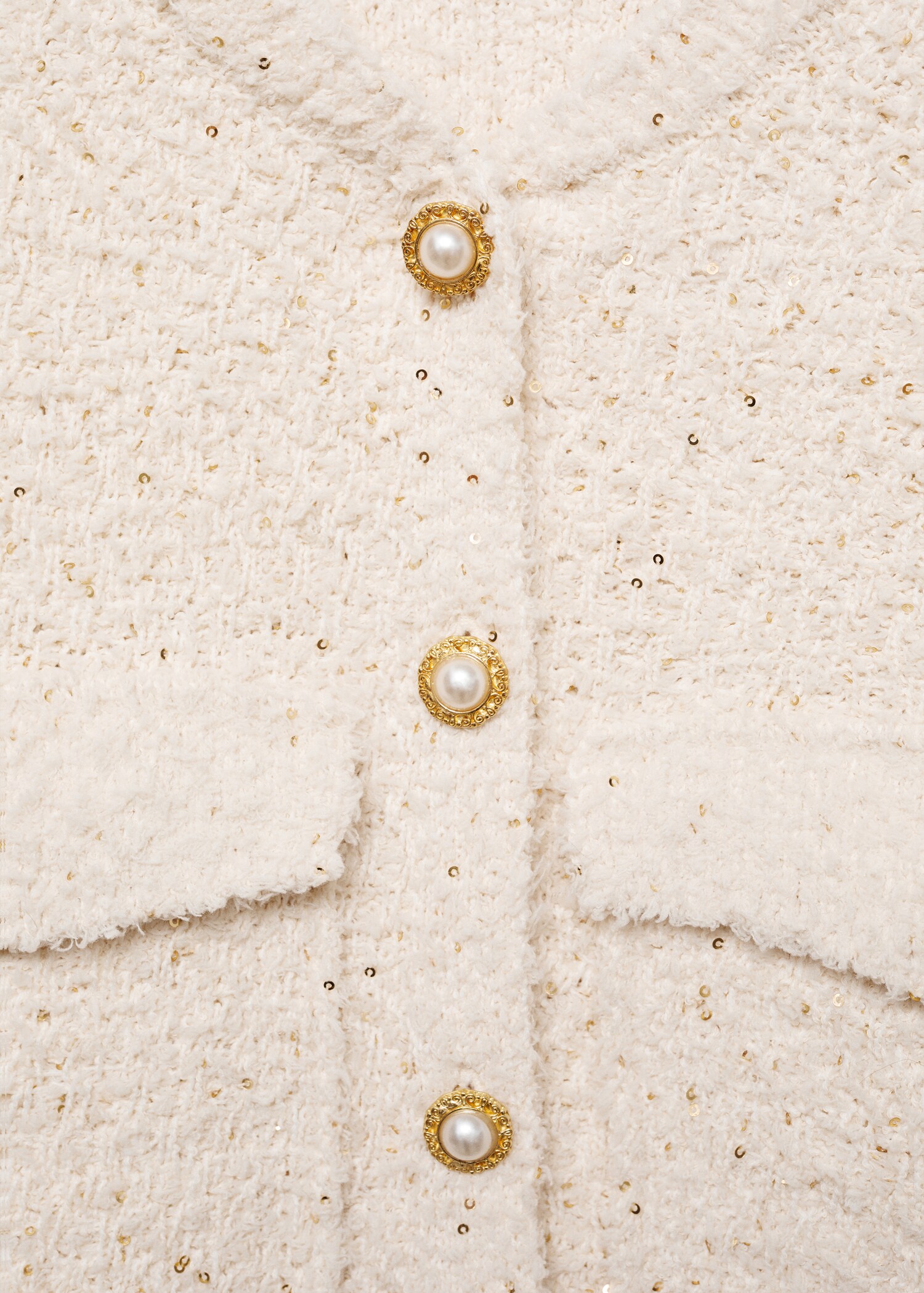 Sequin knitted waistcoat - Details of the article 8